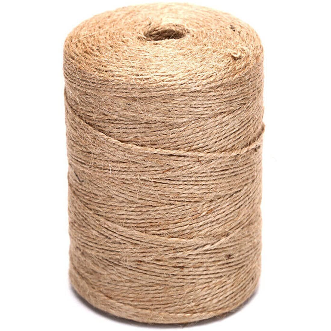 DYRCJ  Natural Jute Twine String 1100 Ft 2mm 3ply Thin Ribbon Hemp Twine for Craft Plant Gift Wrapping Handmade Arts Decoration Packing String