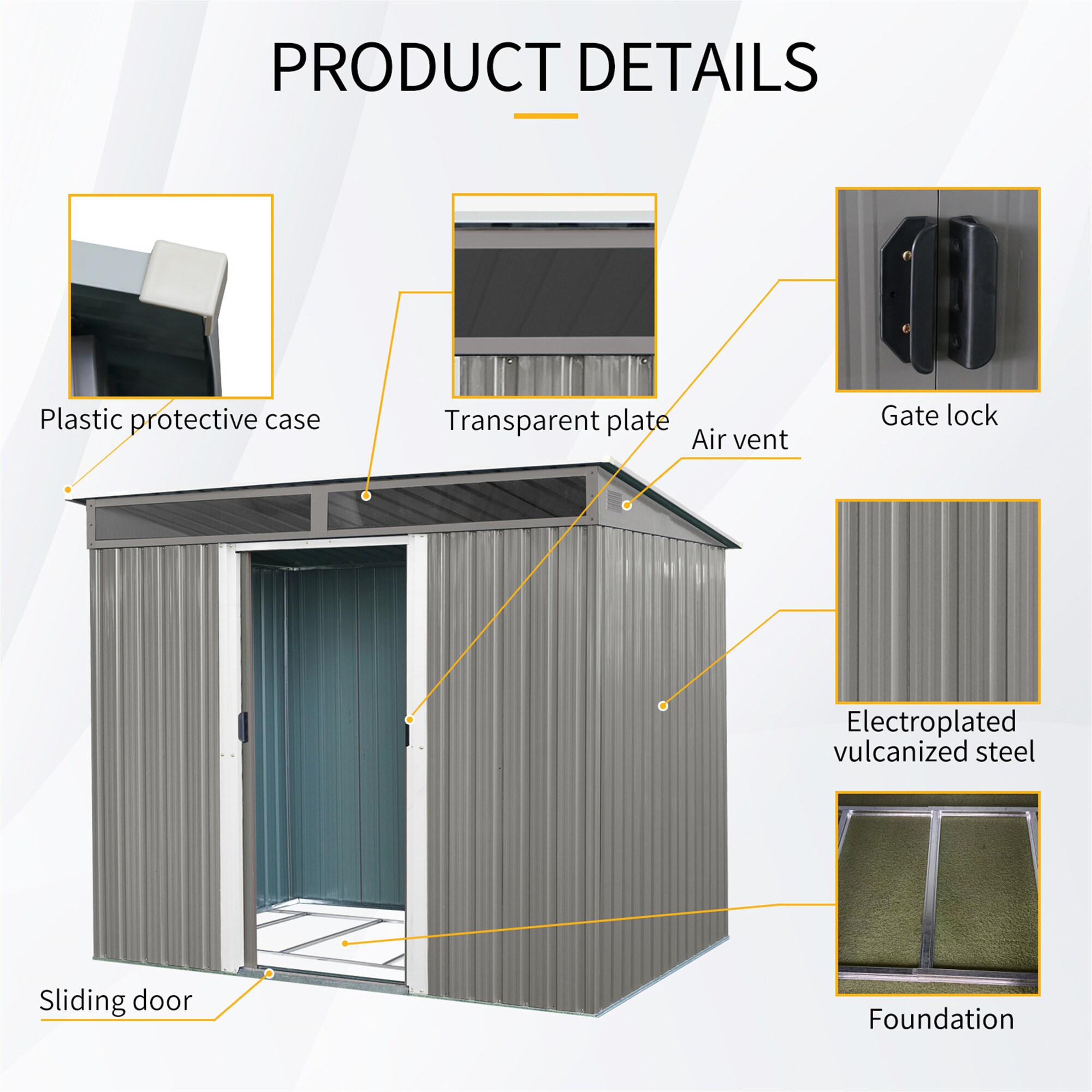 BABOOM BOM-185311-OR Metal-Storage-Buildings-Sheds - View #7