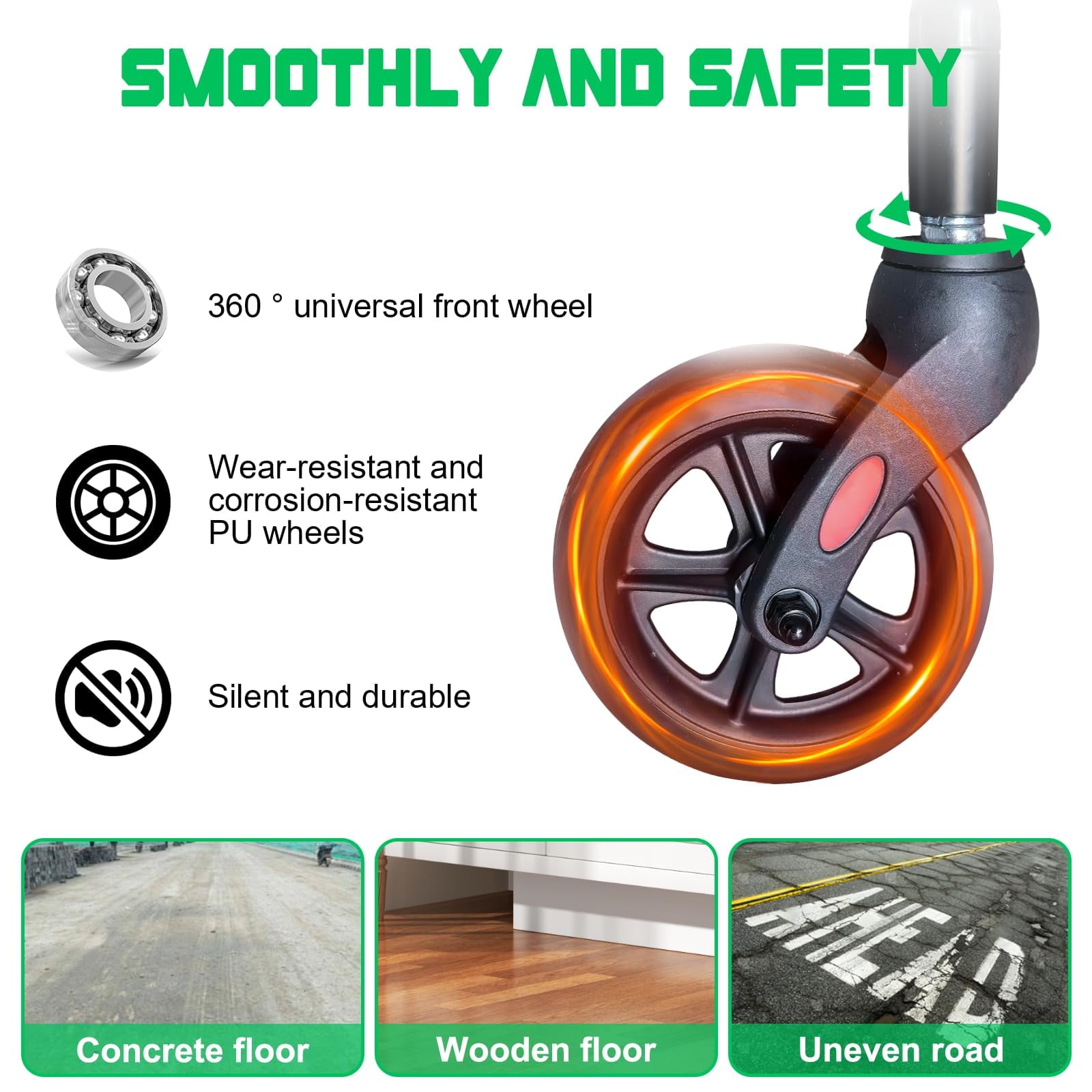 Kazeila Z1411-2-FWN009 Walkers-Wheelchairs-Rollators - View #5