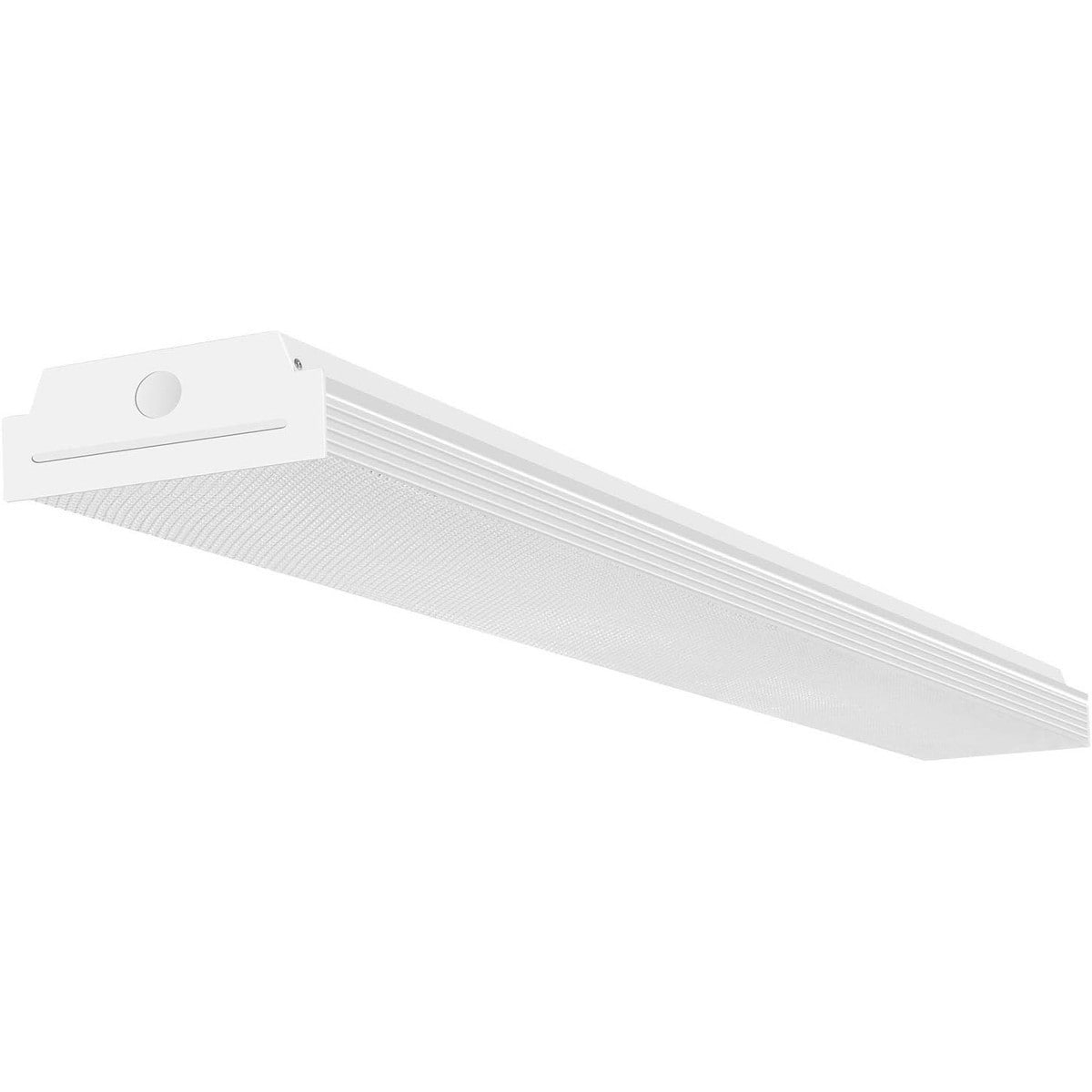 Pacrigo  4FT LED Wraparound Shop Light 40W 4400lm 4000K Neutral White Flush Mount Ceiling Light Fixture for Garage Office Workshop