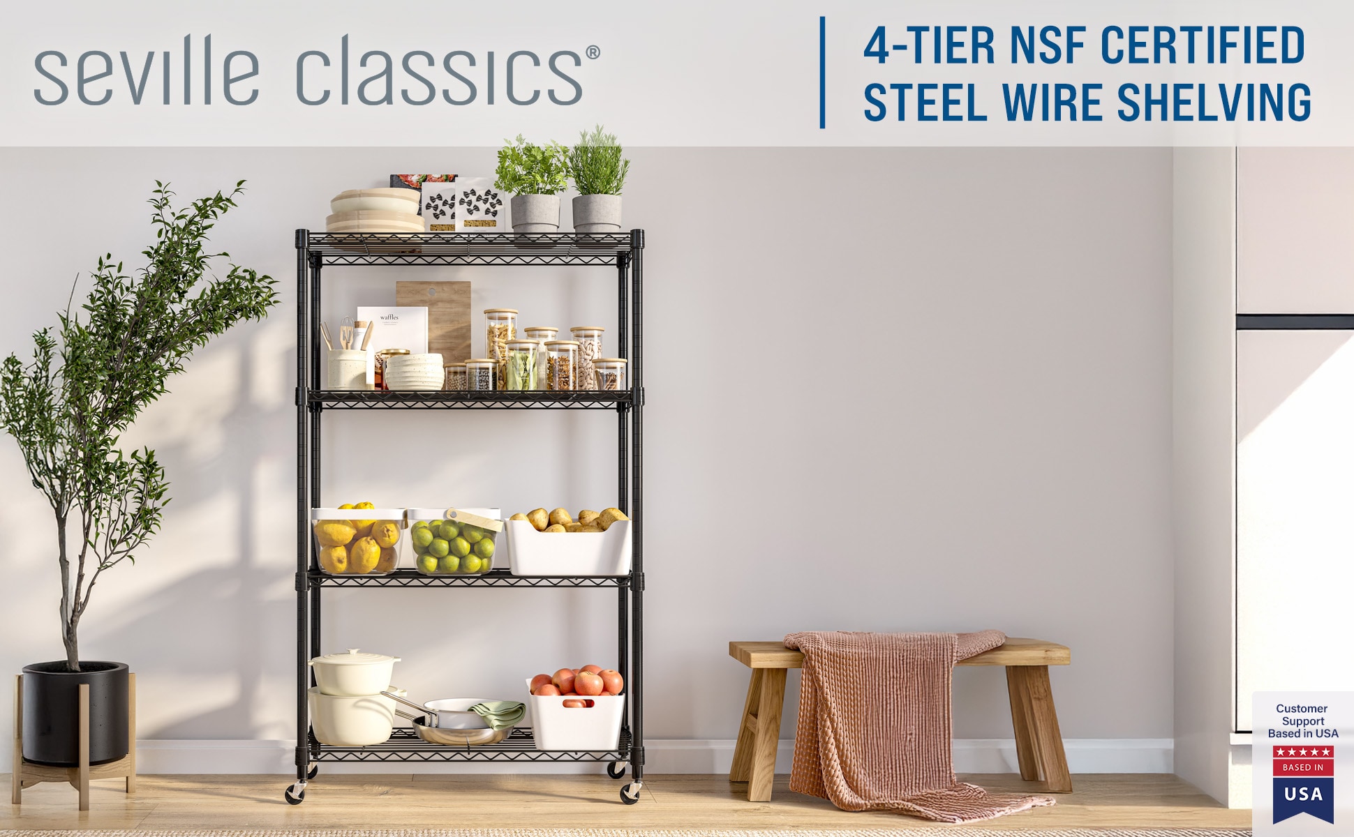 Seville Classics SHE15380B Free-Standing-Shelving - View #6