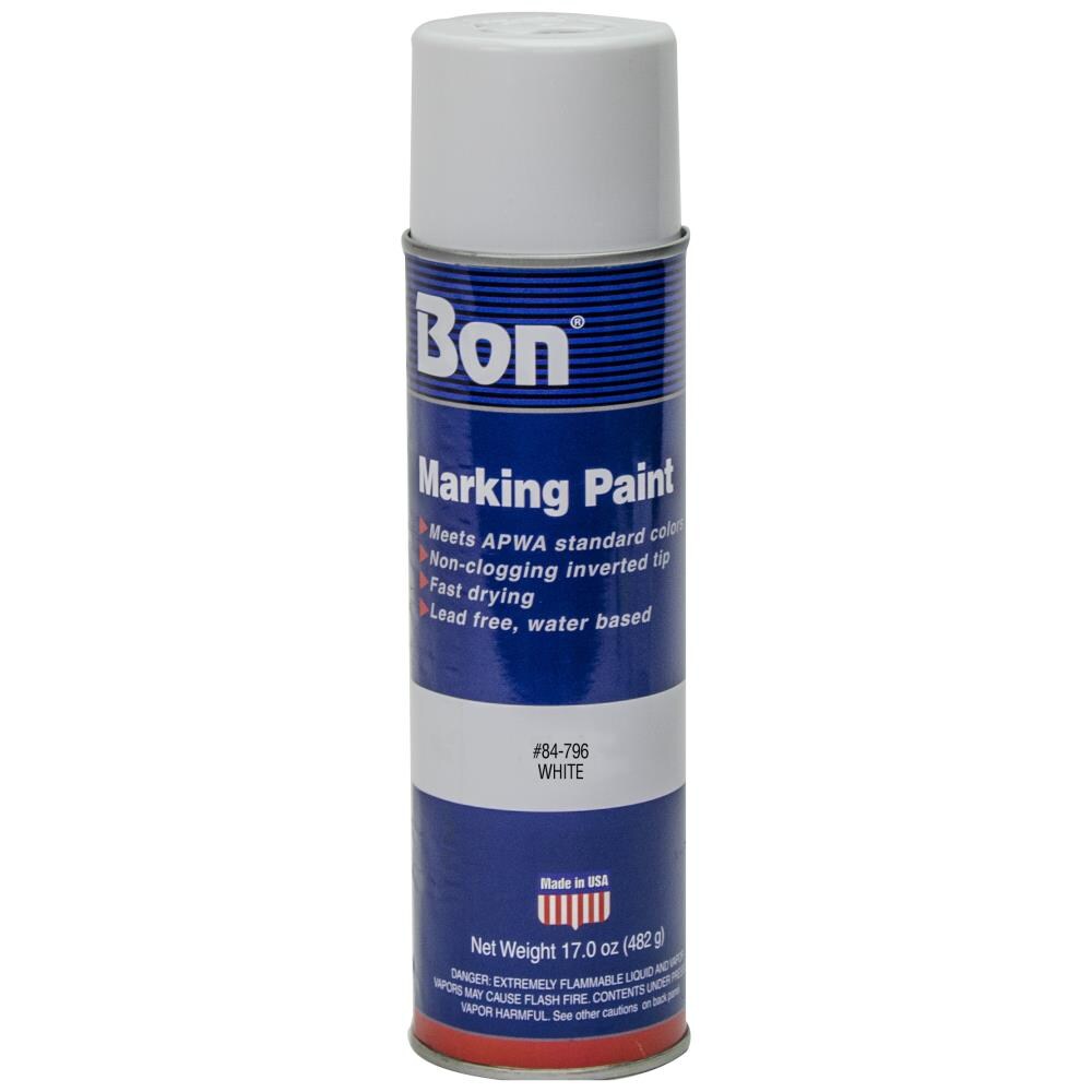 Bon Tool 84-796 12 -Pack 10-Inches White Plastic Marking Flag