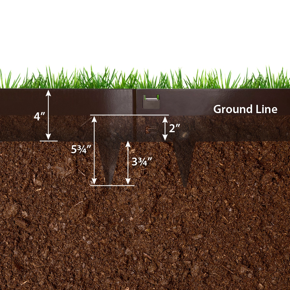 Brown Steel Flexible Lawn and Garden Edging Borders - 16.7' - 5 Pack