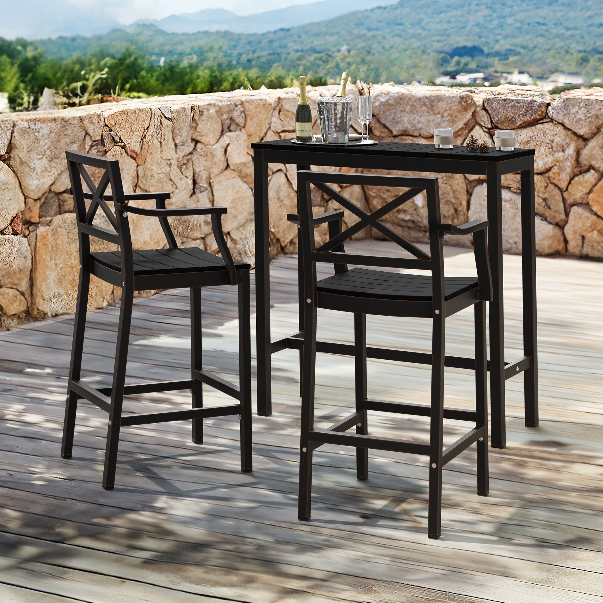 Lowes patio shop bar set