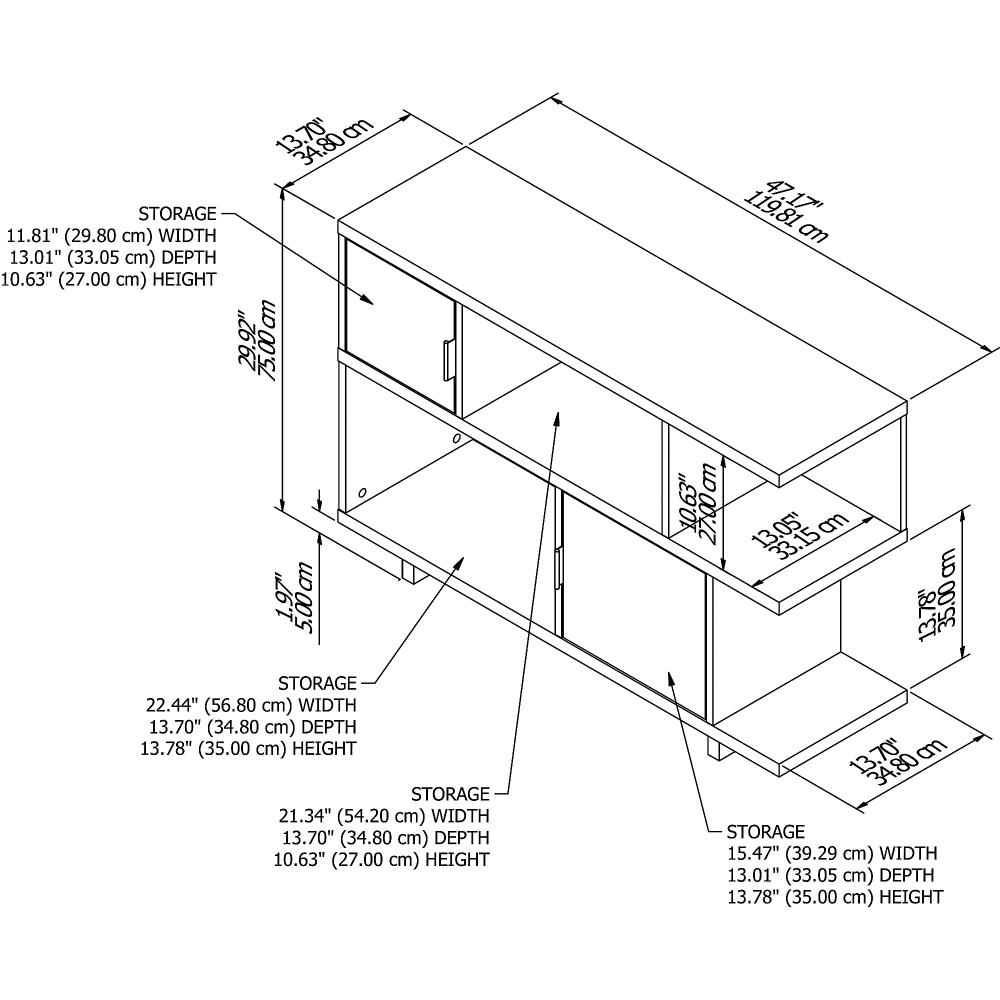 Kathy Ireland Home MDB148PW-03 bookcases - View #6