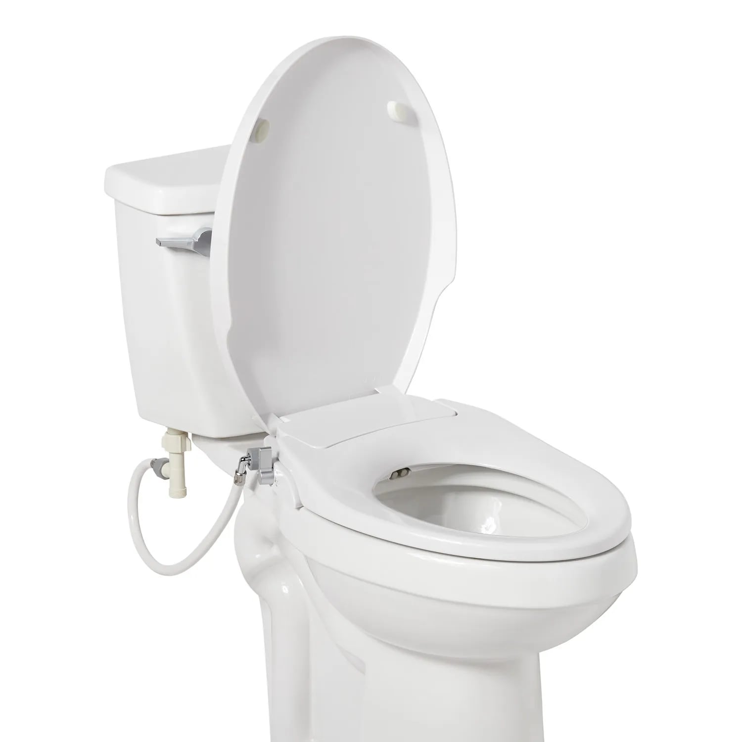Signature Brookdale Plastic White Elongated Soft Close Bidet Toilet Seat in the Toilet Seats department at Lowes.com