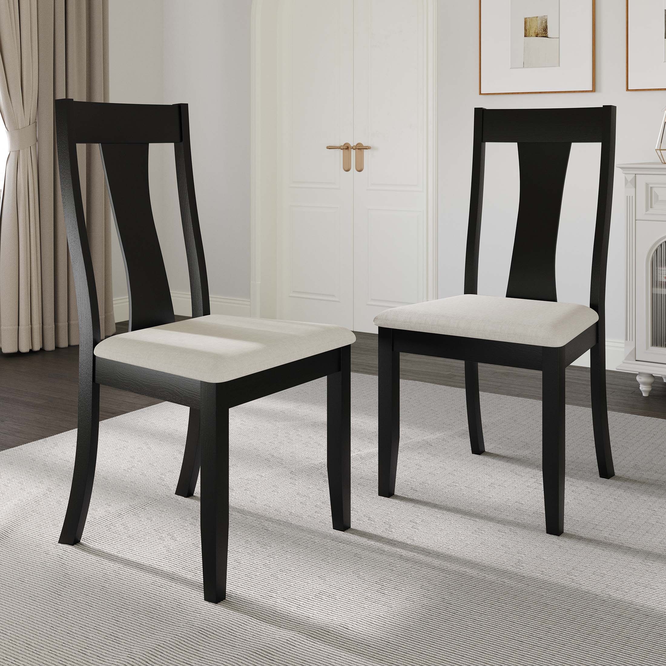 CasePiece C3066US-BK-WD-2X Dining-Chairs - View #2