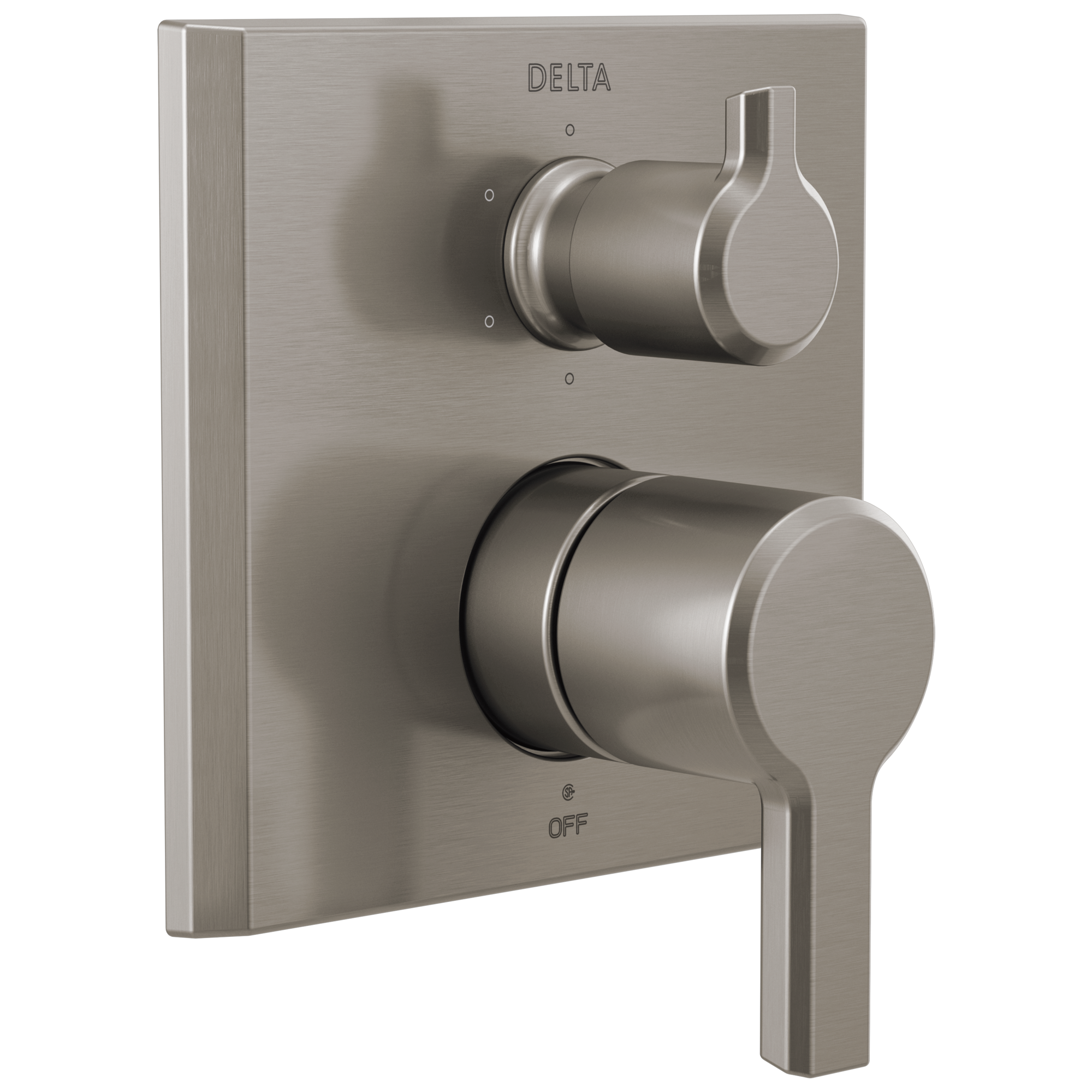 Delta T24999-SS-PR Pivotal Lumicoat Stainless 2.75-Inches Universal Bathtub/Shower Diverter 0.5-Inches -ID