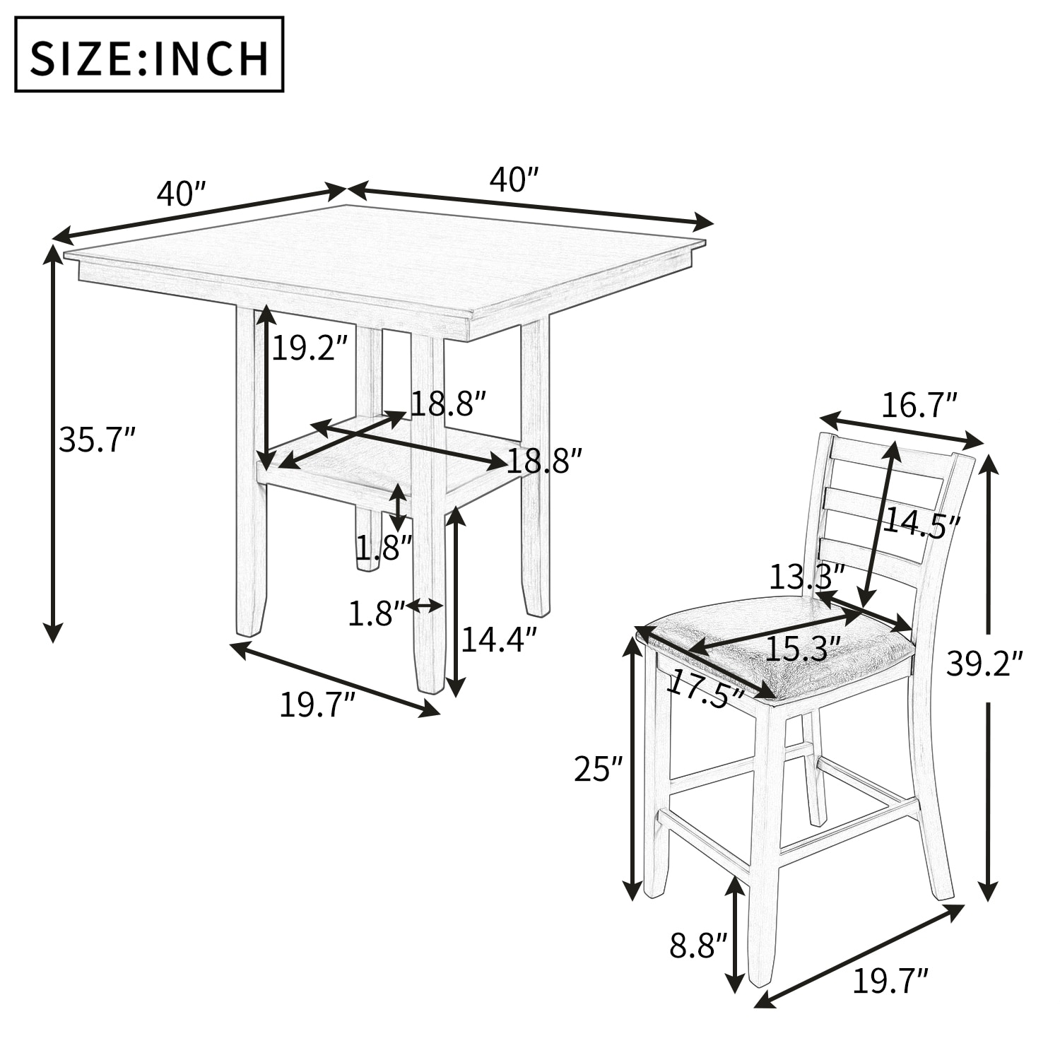CASAINC TR-ST000030AAP Dining-Sets - View #4