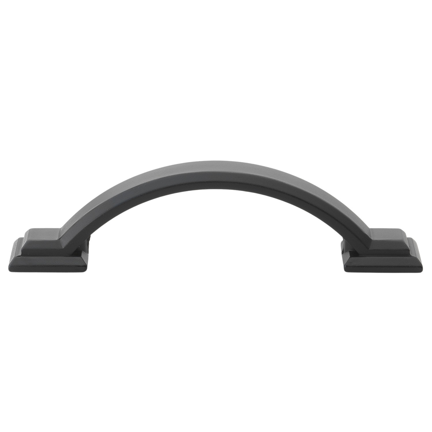 GlideRite Hardware 4355-MB-10 3 in. Center to Center Arched Square Cabinet Pull - 10 Pack