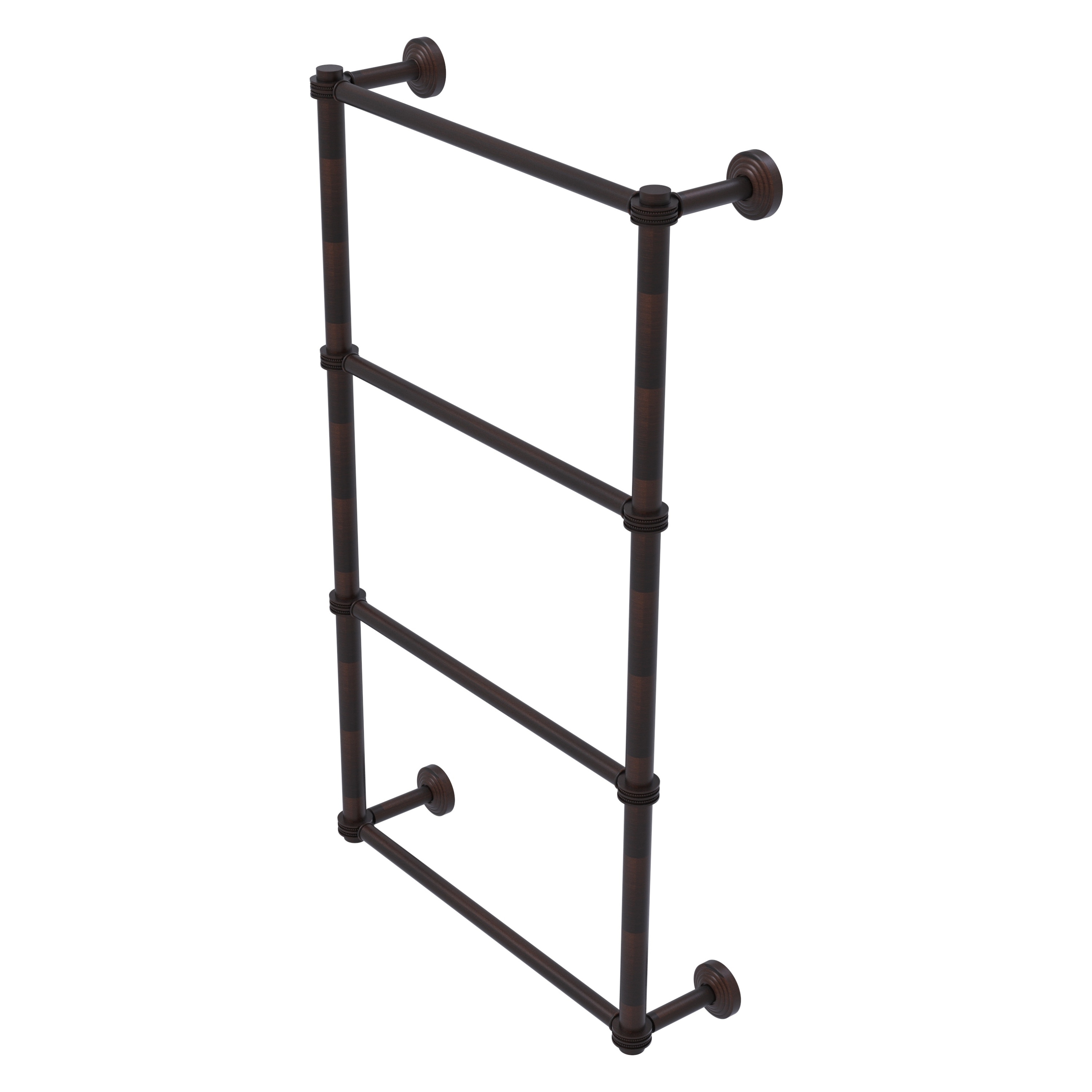 Allied Brass WP-28D-24-VB Waverly Place 24-in double Venetian Bronze Wall mount 4-tier Towel Bar