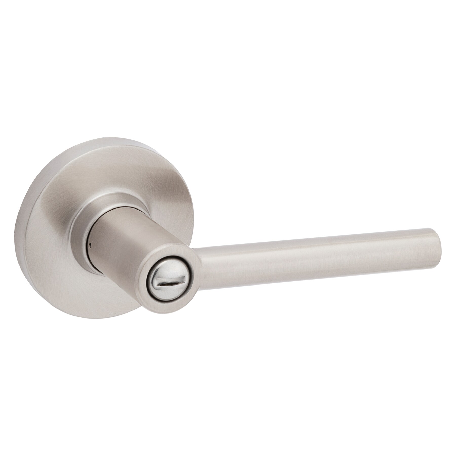 RELIABILT Baron Satin Nickel Exterior Keyed Entry Door Knob in the