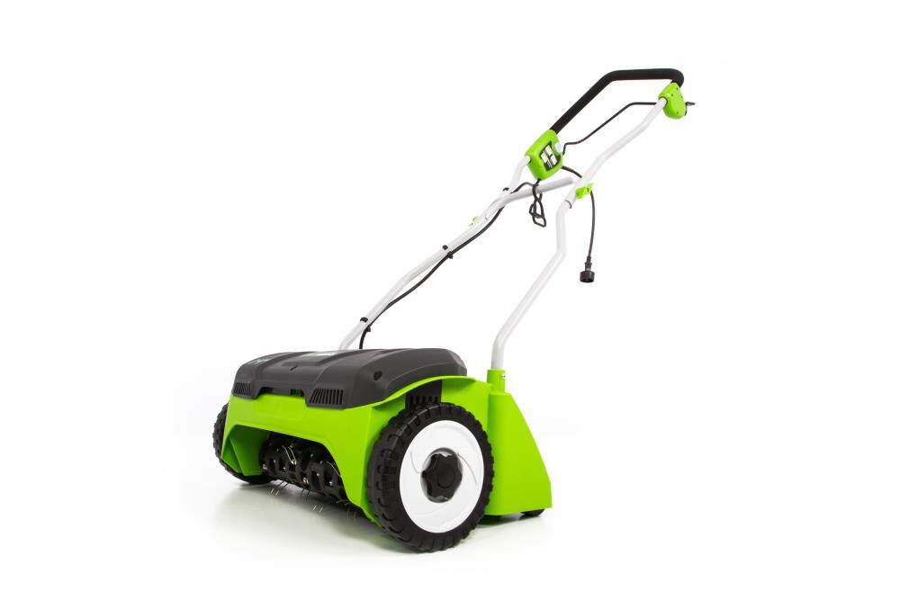 canadian tire greenworks dethatcher