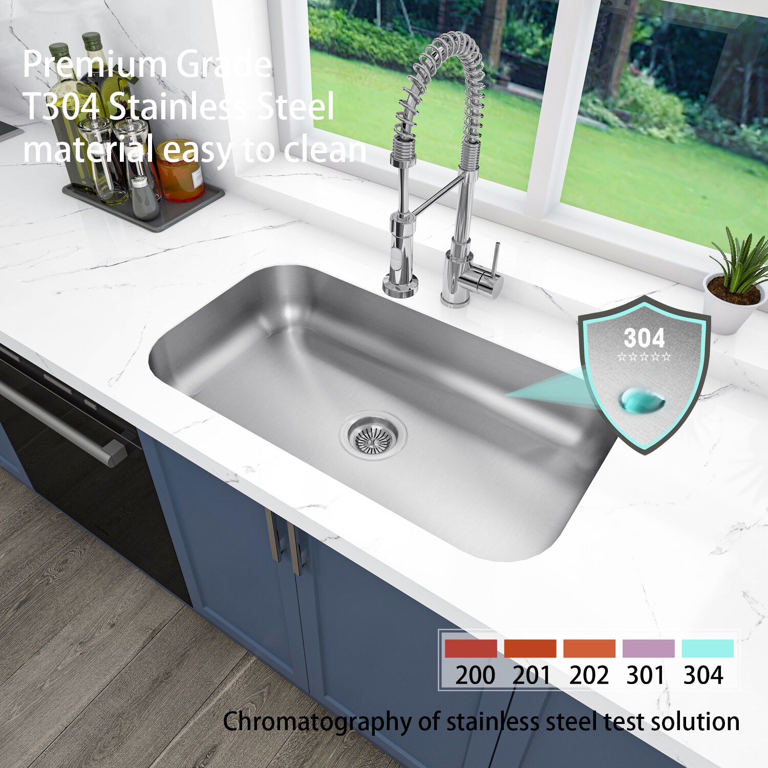 Sinber MU3018S-ADAR Kitchen-Sinks - View #3