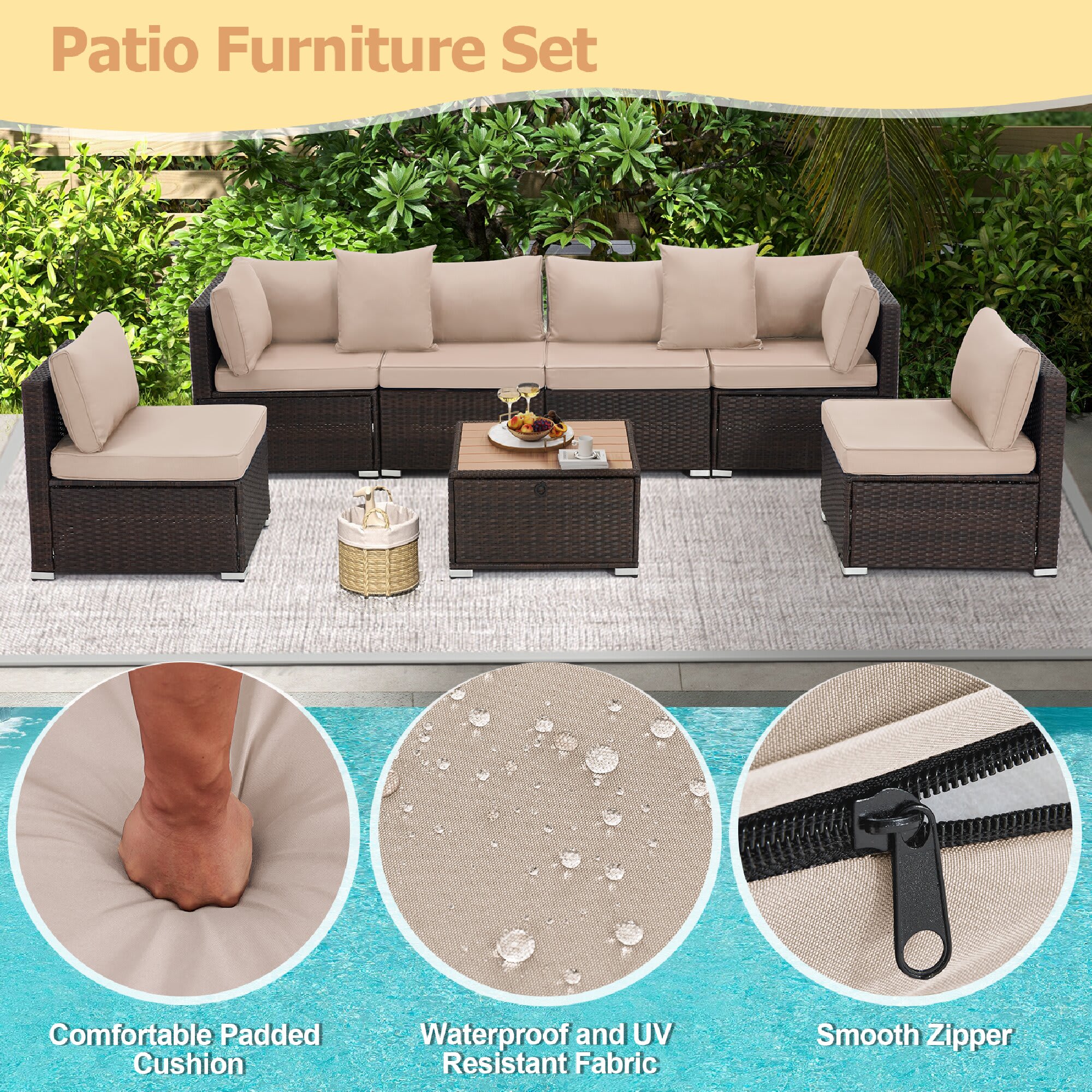 U-HOMY GG-0213KH-OT Patio-Conversation-Sets - View #6