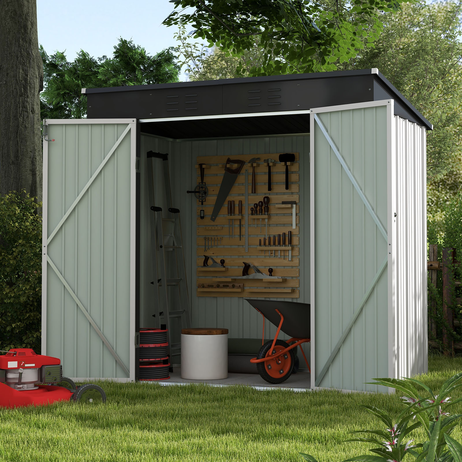 Patiowell WES-PS23-0230A-2 Metal-Storage-Buildings-Sheds - View #6