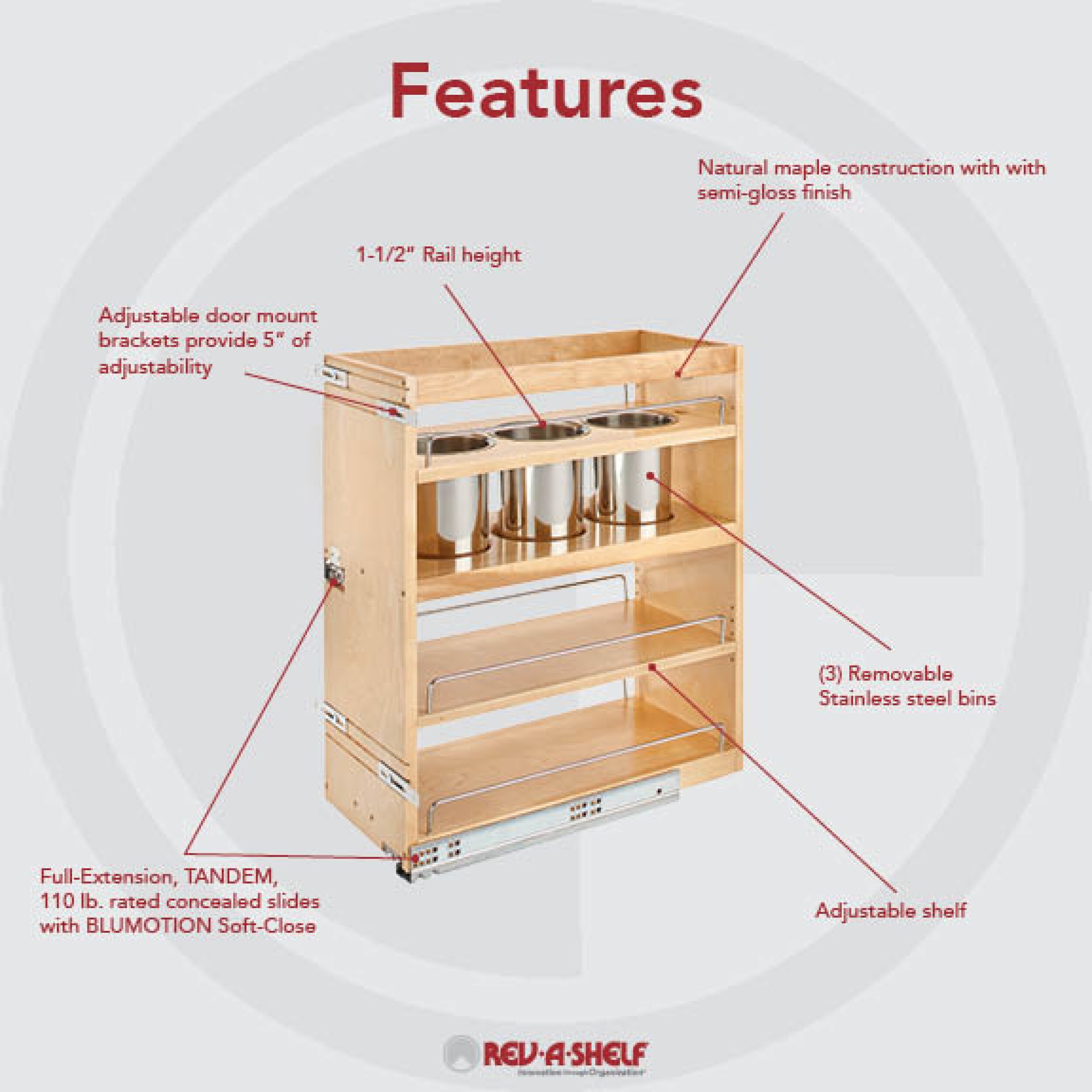 Rev-A-Shelf 449UT-BCSC-10C Pull-Out-Cabinet-Baskets - View #3