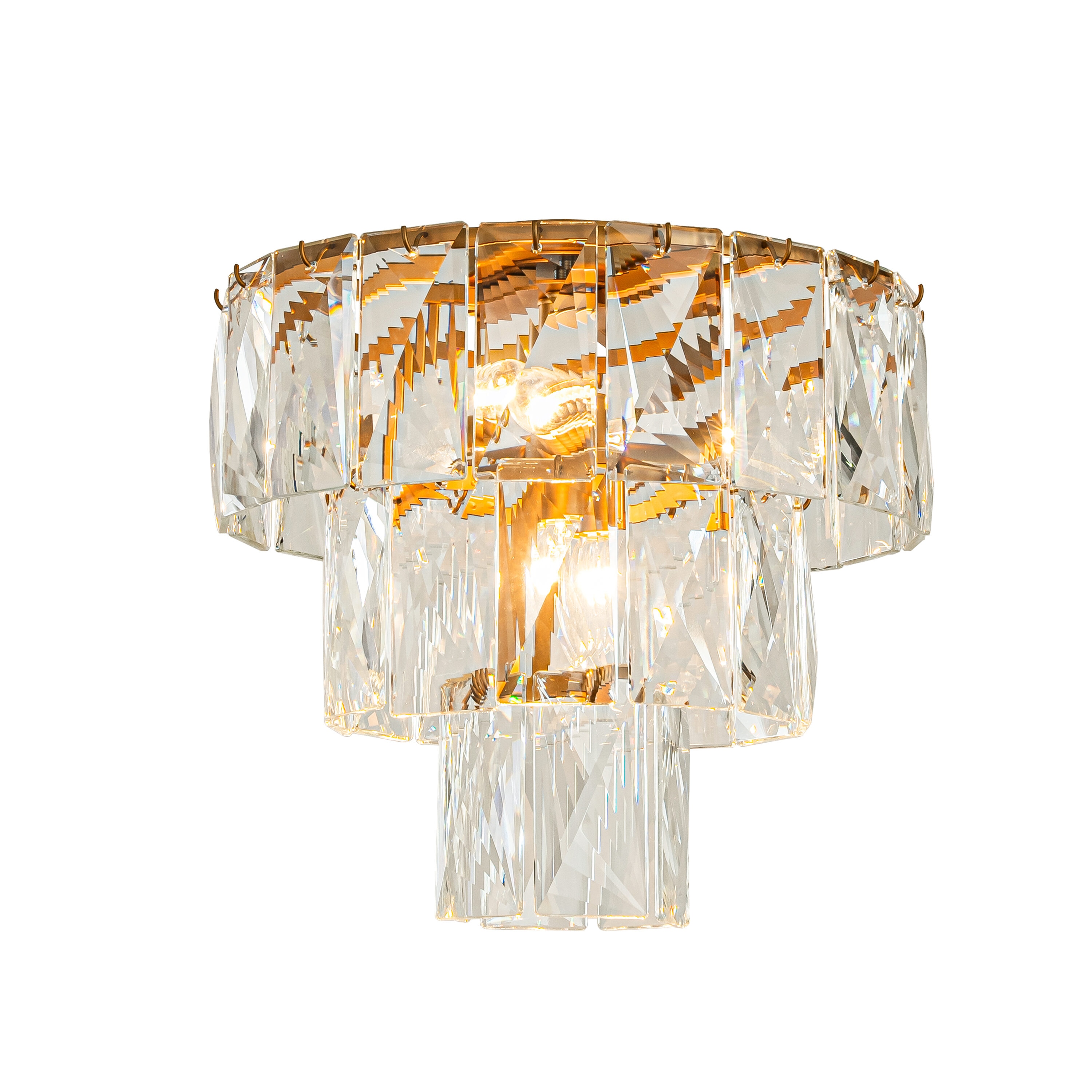 AloaDecor Lighting LC7255D45MAB10A 4 -Light 17.7-in Matte Gold Flush Mount Light