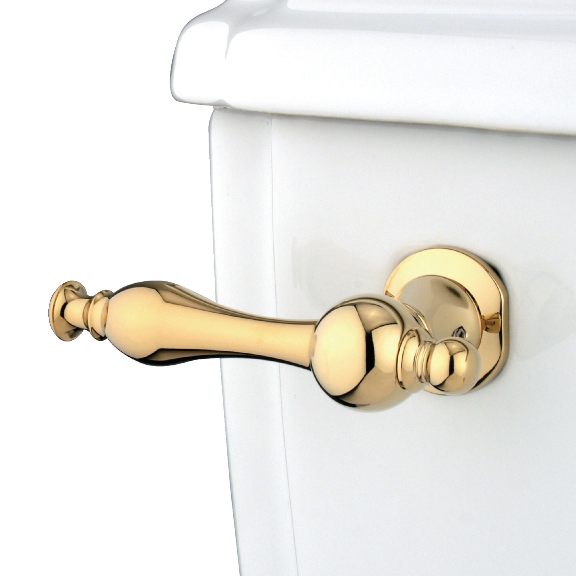 Elements of Design EKTNL2 Naples 8-in Front Mount Polished brass Universal Fit Toilet lever