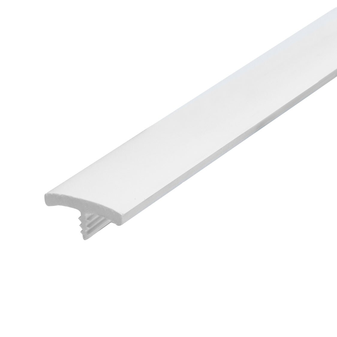 Outwater 3P1.27.01733 T Molding Tee Mldg 13/16-in White Flexible PVC Flat Face Bumper Tee Moulding 250-ft Commercial Pack Coil