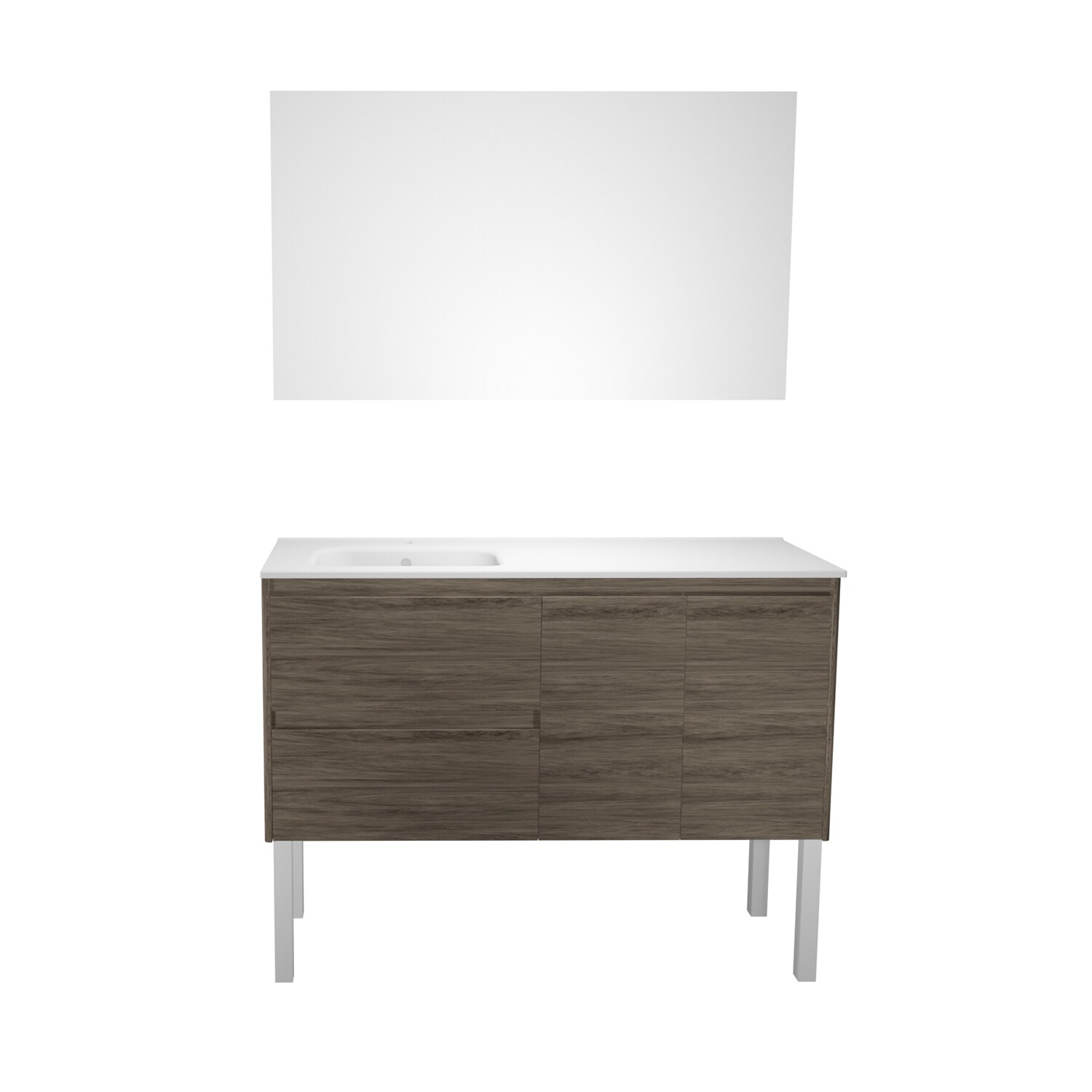 WS Bath Collections AMBRA 120LF PA 1 SA Bath-Vanity-Combo - View #4