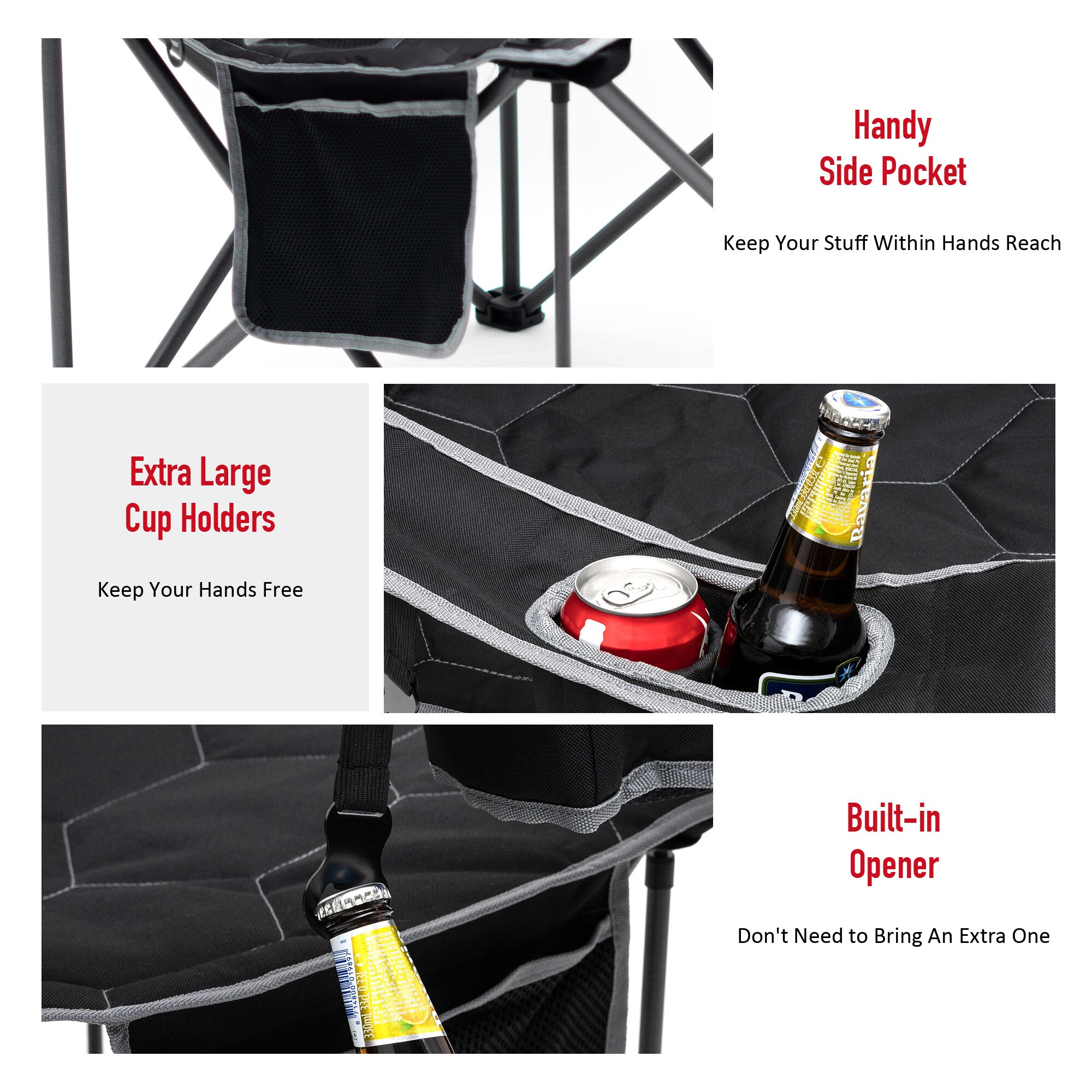 Clihome CL-P2AC2418BGY1 Beach-Camping-Chairs - View #6