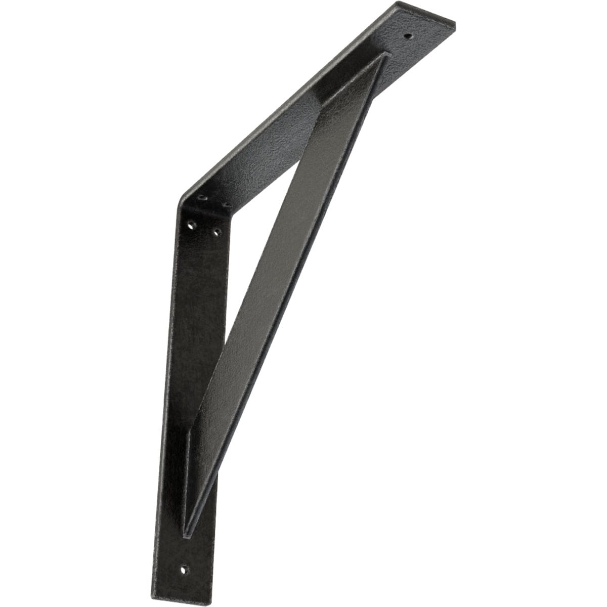 Ekena Millwork BKTM02X14X14TRAPW Traditional 14-in x 2-in x 14-in Gray Steel Mounting bracket
