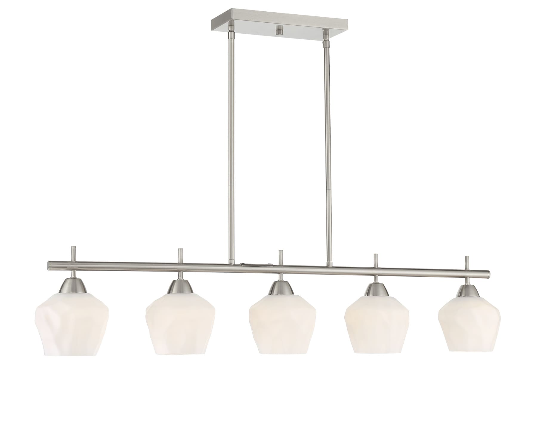 Cascadia Monrovia 5-Light Brushed Nickel Transitional Chandelier