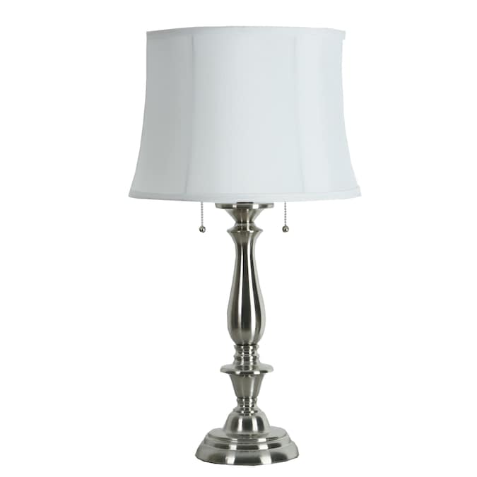 Brushed Nickel Table Lamp, Best Shade For Candlestick Lamp