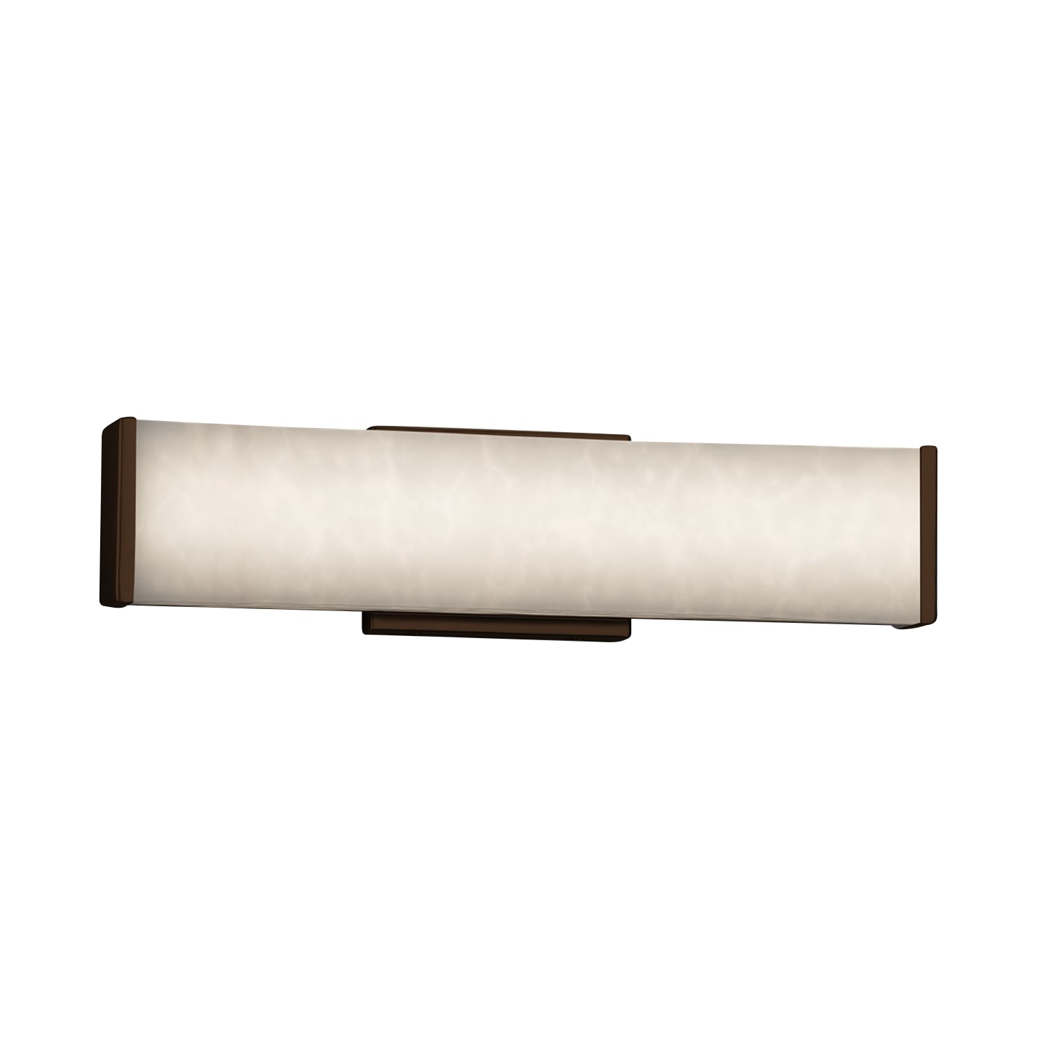 Justice Design Group CLD-8601-DBRZ Clouds 18.5-in 1-Light Dark Bronze LED Transitional Vanity Light