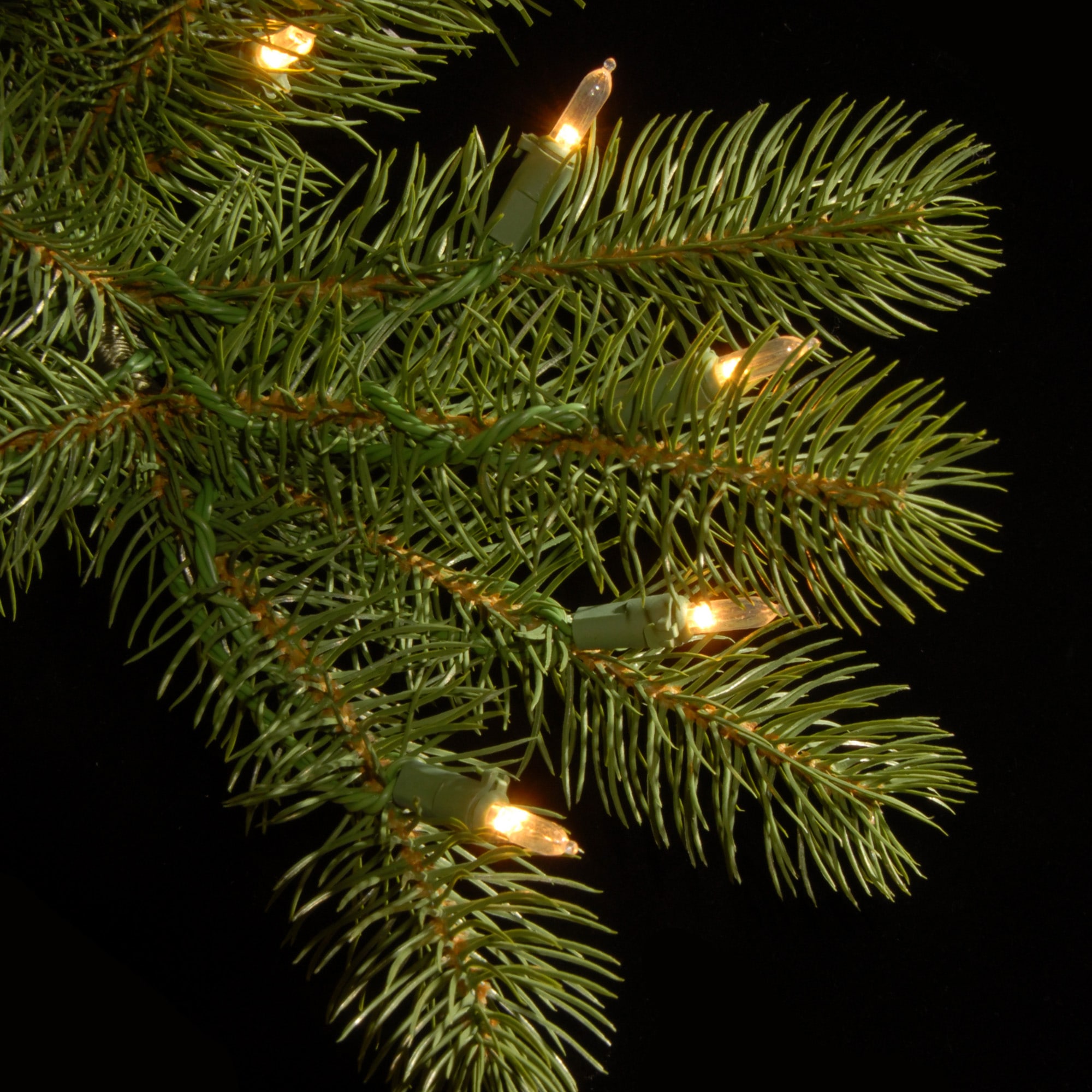 National Tree Company Feel-Real Downswept Douglas Fir Tree with Clear Lights, 7.5