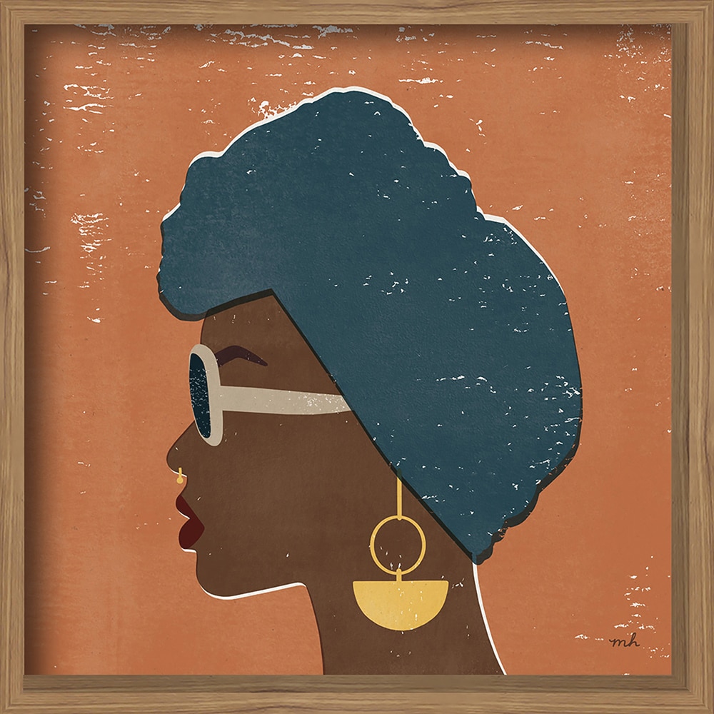 Boston Warehouse Trading Corp 58854 Kenya Couture Ii Framed 12.75-in H x 12.75-in W Modern Painting