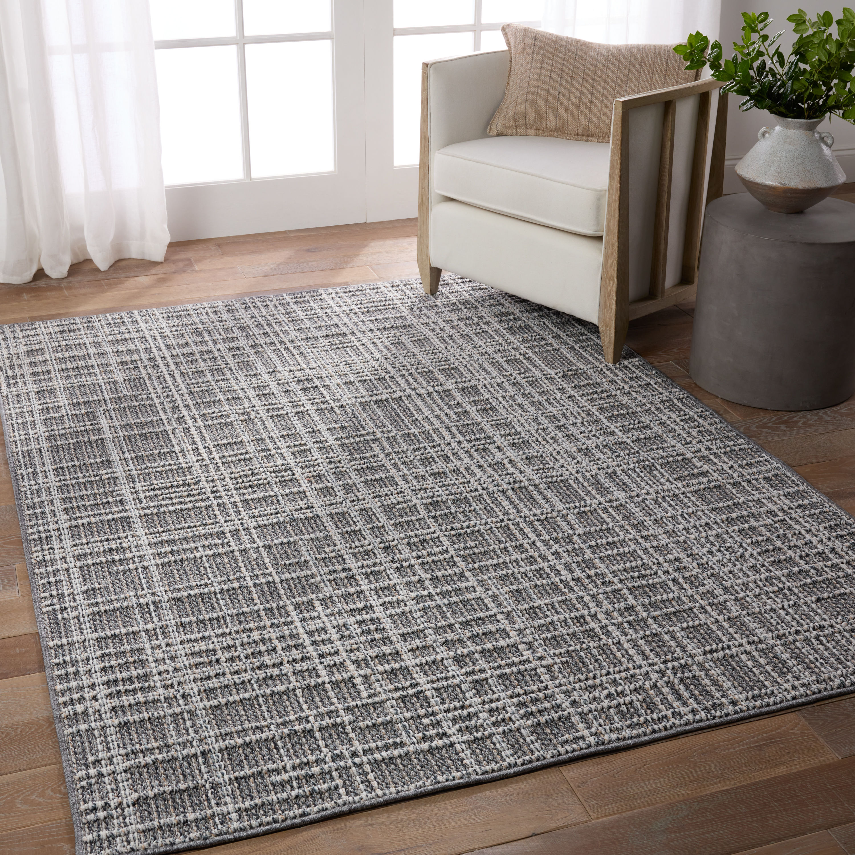 Breezsisan Gray and White Striped Outdoor Front Door Rug 3'x5' Under  Doormats Rug, Hand-Woven Washable Cotton Indoor Rugs for Front Porch,  Patio, Entryway, Farm…