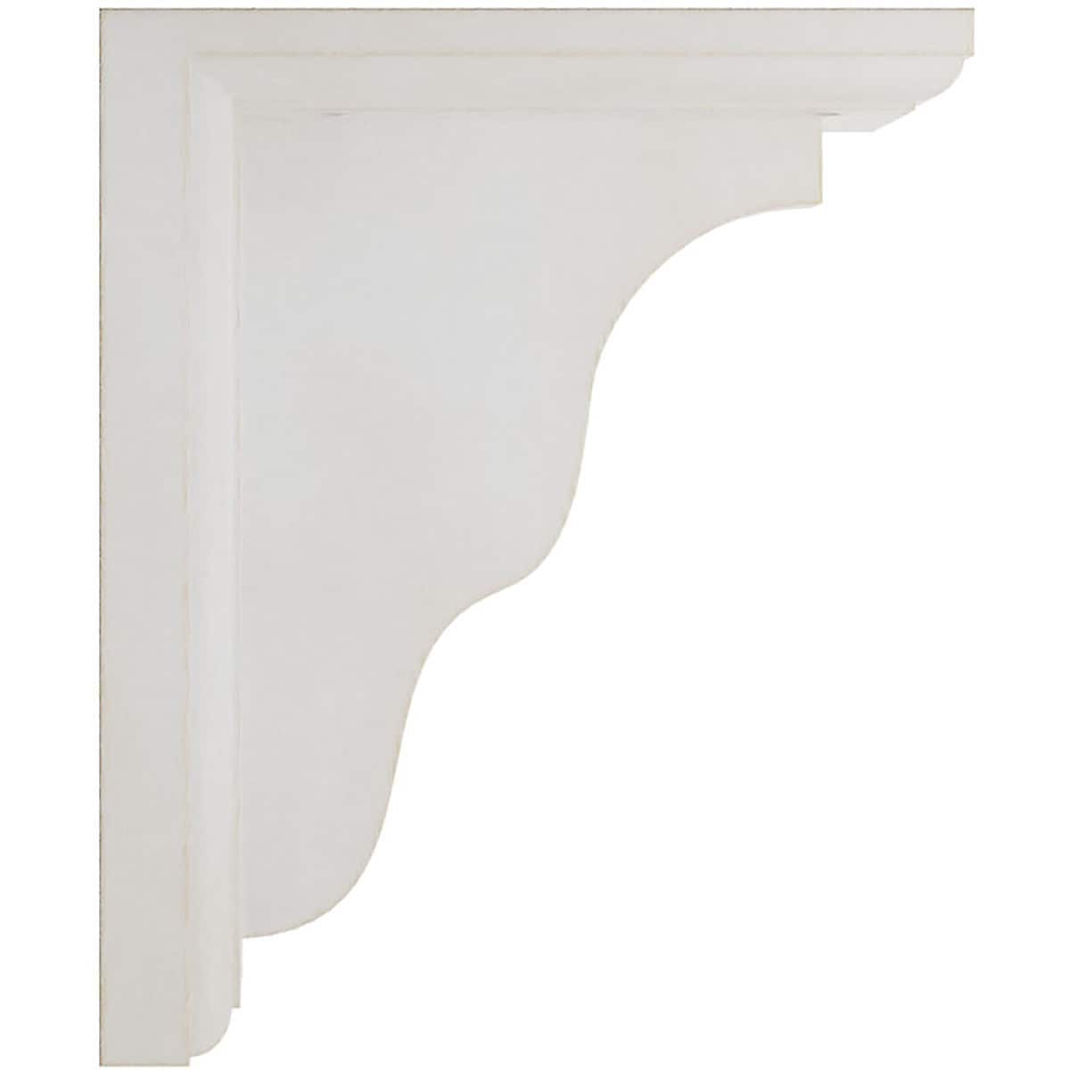 Chalk Dust White Rubberwood Vintage Decor Corbel Bracket