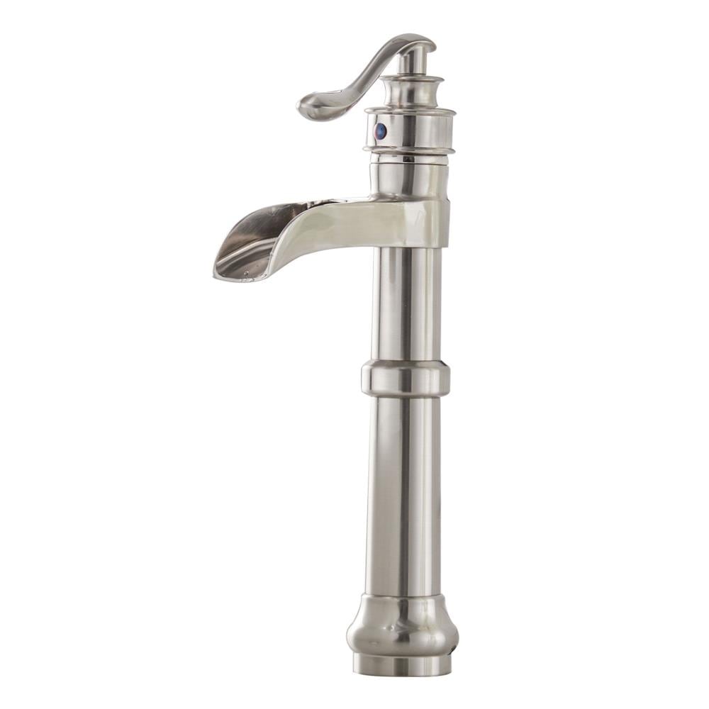 Matrix Decor A-96558H-N Nickel Single hole 1-handle High-arc Commercial/Residential Handle Bathroom Sink Faucet