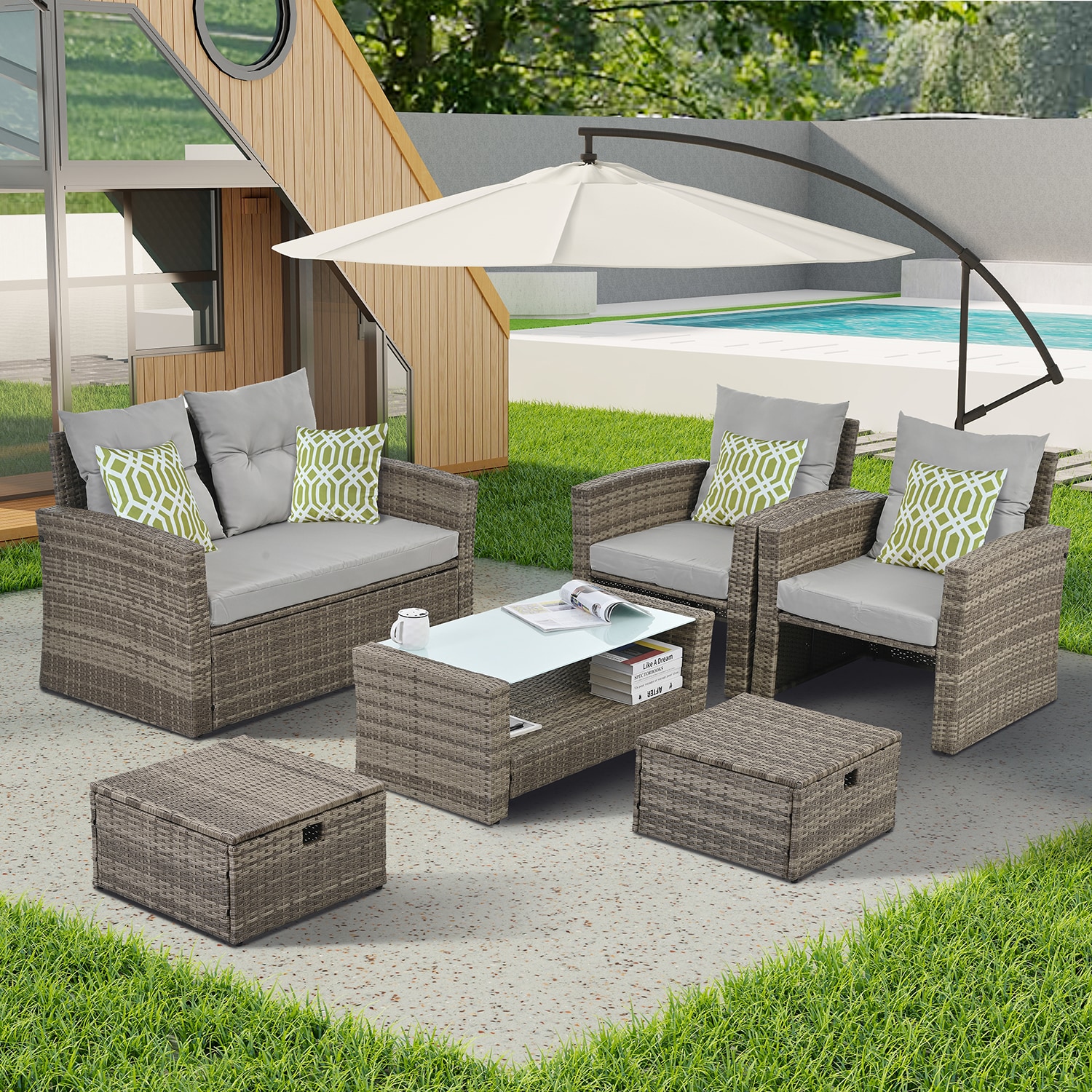 SINOFURN SYB790012BG Patio-Conversation-Sets - View #6