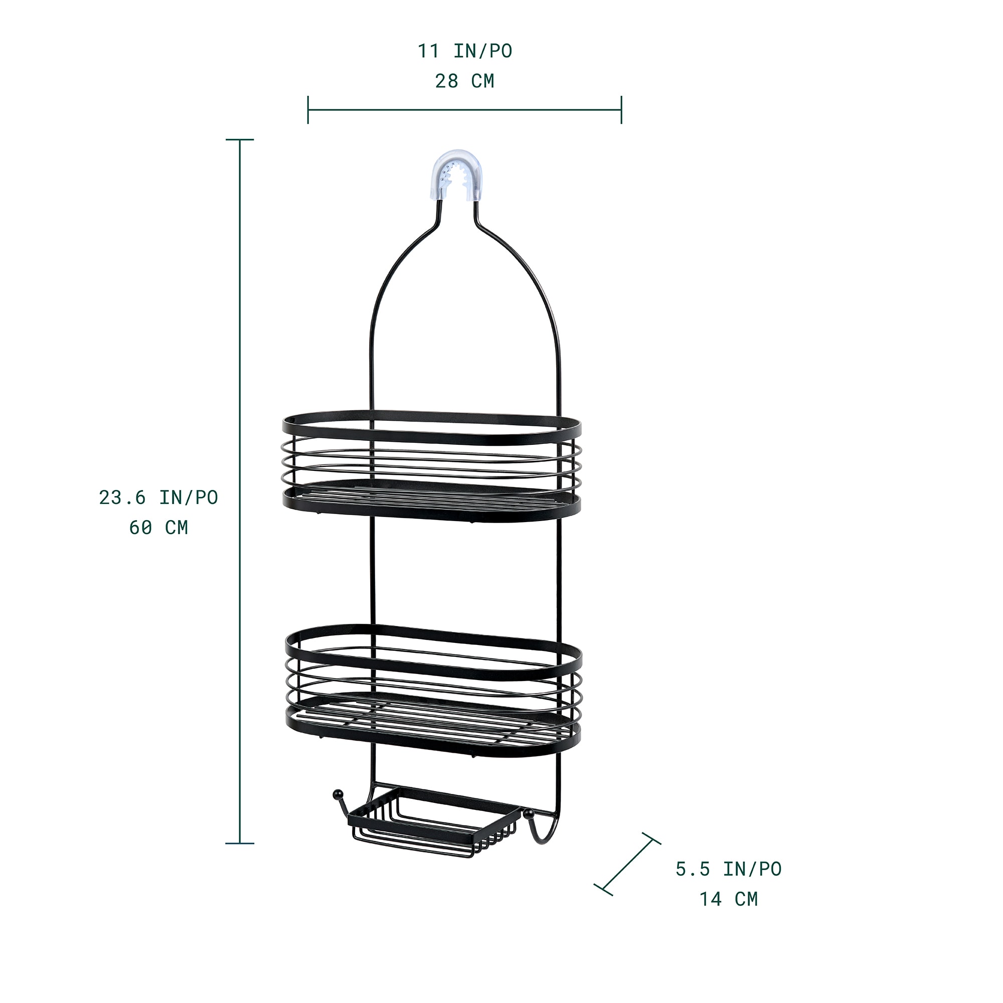 ACENTO SC421MBK Hanging-Shower-Caddies - View #3
