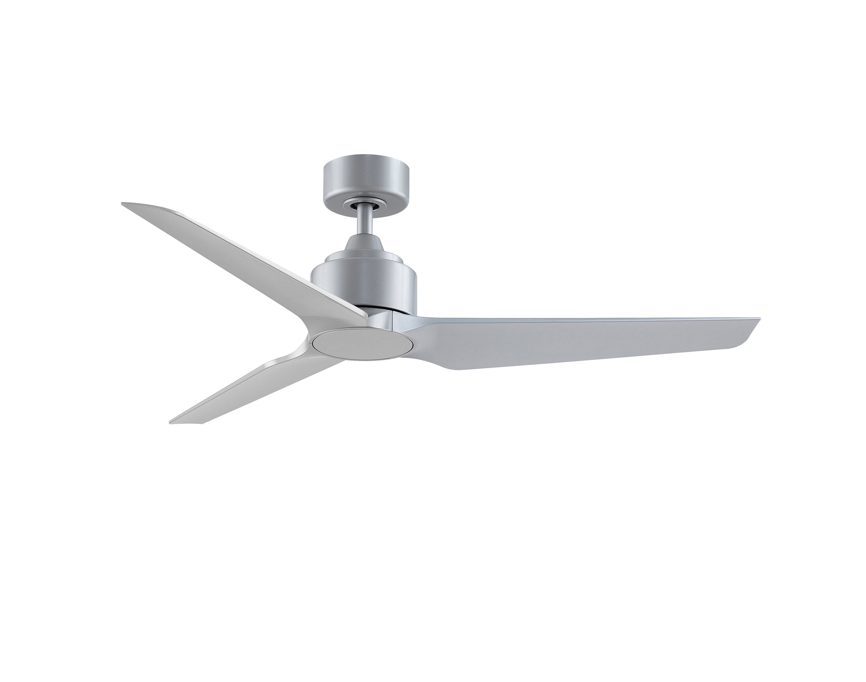 Fanimation TriAire Custom 52-in Silver Indoor/Outdoor Smart Propeller Ceiling Fan Light Kit Compatible and Remote (3-Blade) FPD8514SLW-52SLW Sansujyuku sansujyuku.com