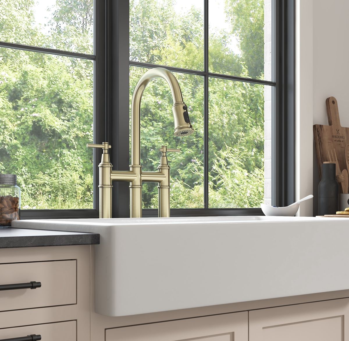 WELLFOR DTG-02KFBG Kitchen-Faucets - View #4