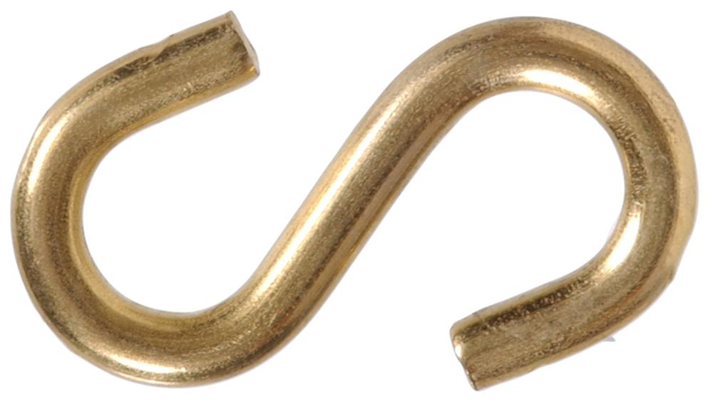 Hillman 0.25-in Brass S-hook (10-Pack) in the Hooks department at