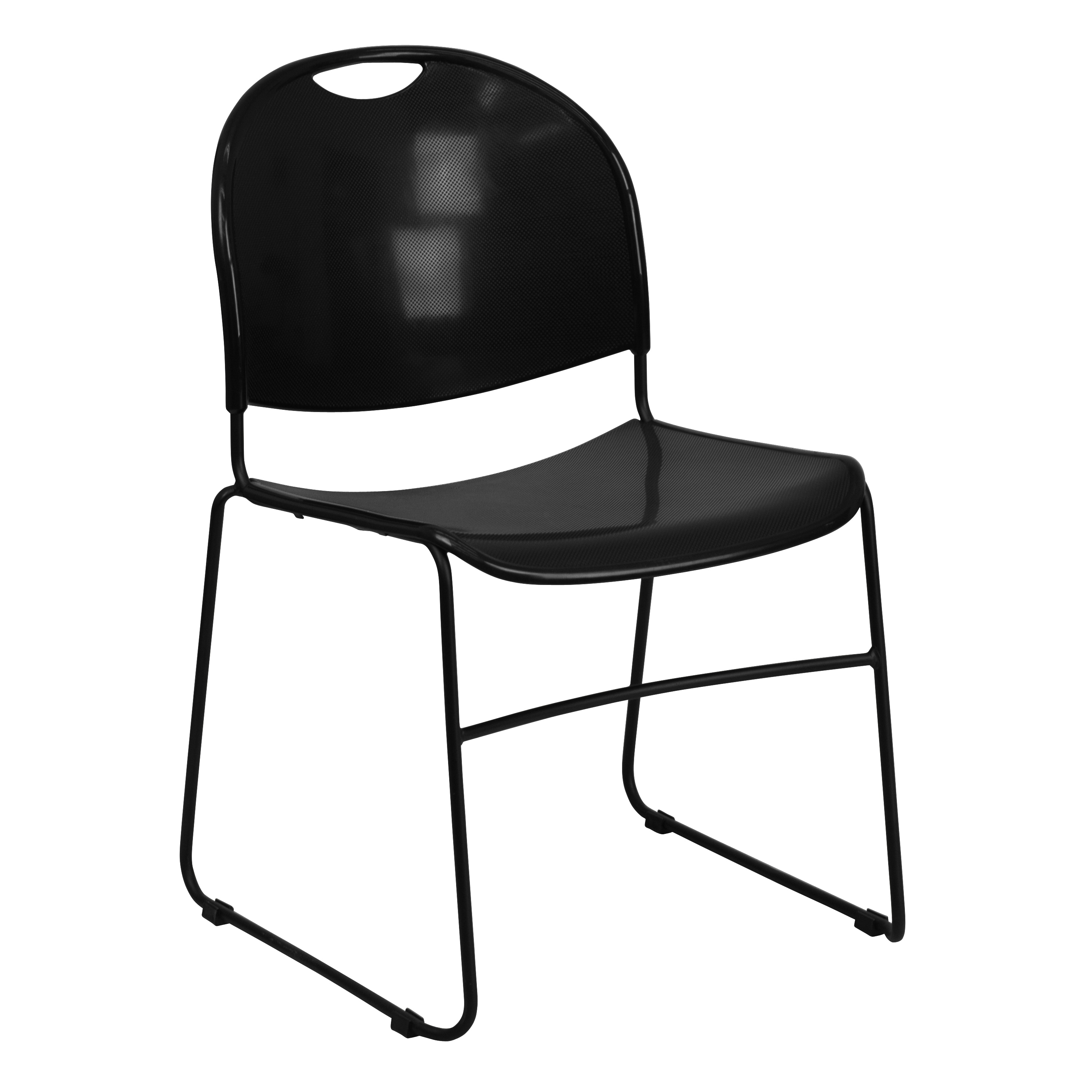 Flash Furniture 812581017823 Modern Black Plastic/Black Frame Plastic Accent Chair