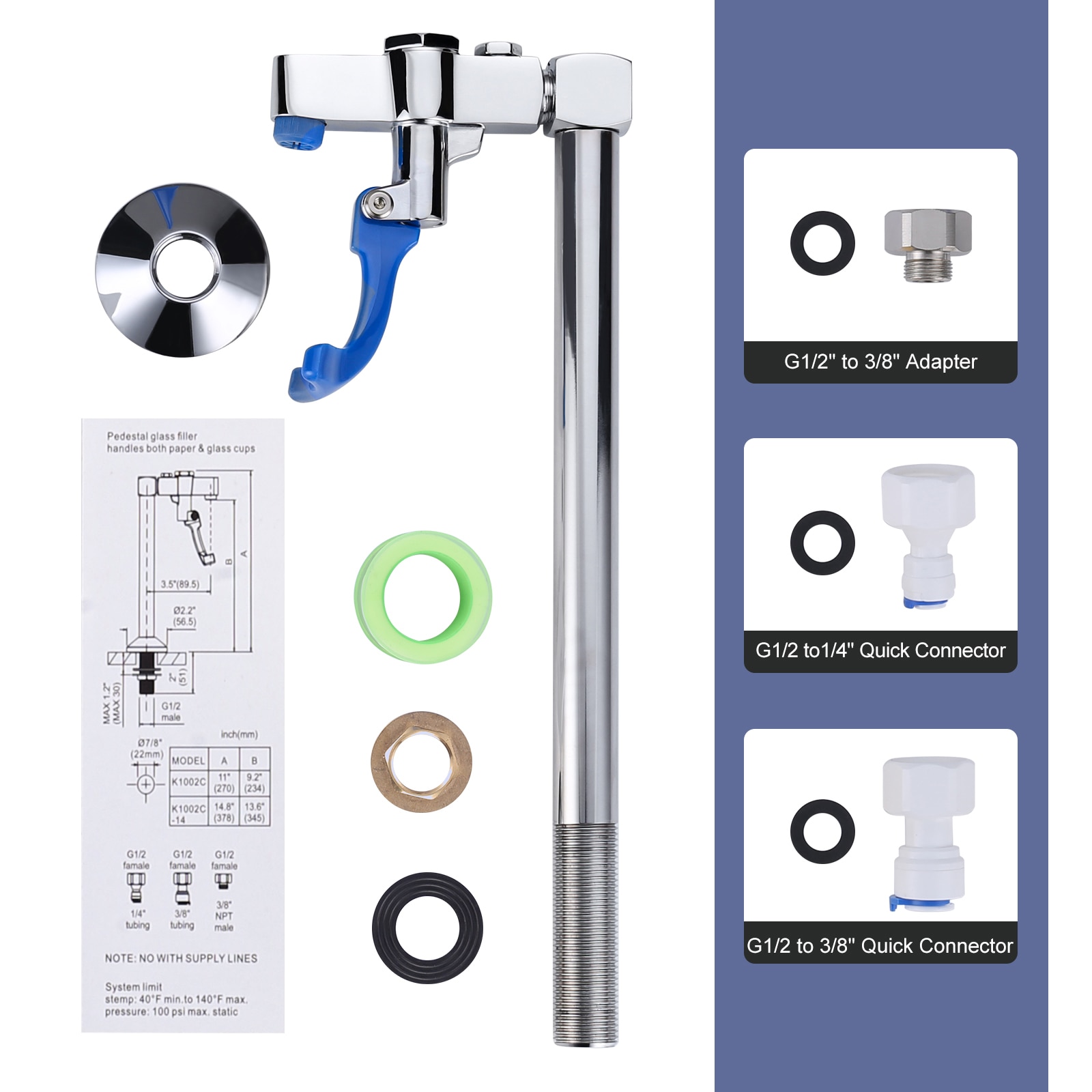 WOWOW K1002C-LW Kitchen-Faucets - View #4
