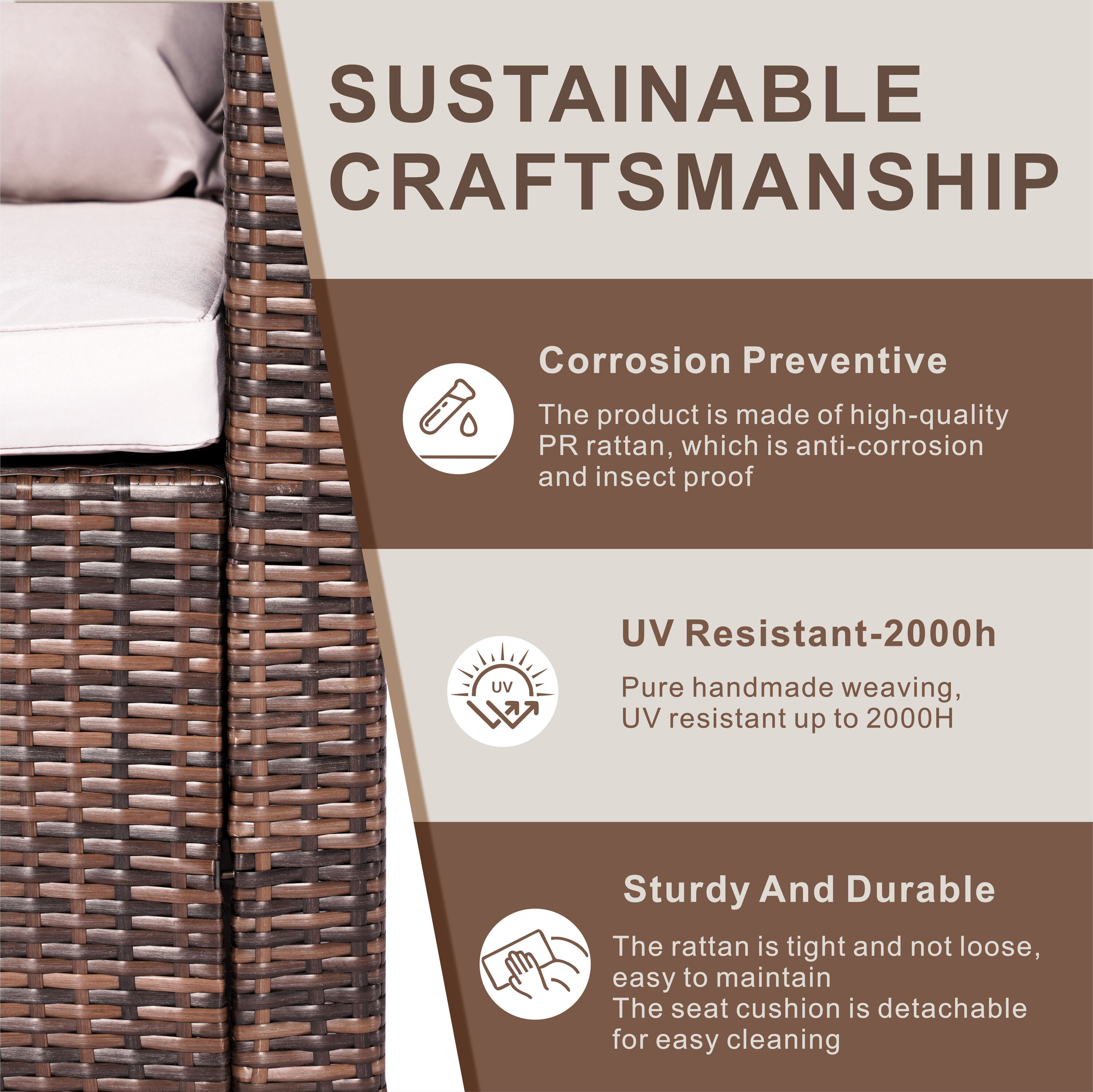 Moda Furnishings MPAS-1403B-BR Patio-Conversation-Sets - View #3