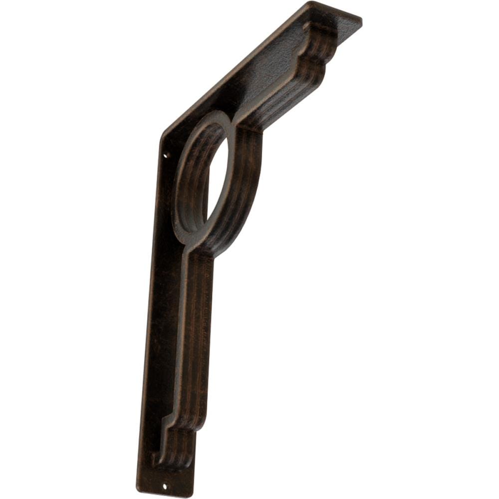 Ekena Millwork BKTM02X10X12TMAABZ Maria 10-in x 2-in x 12-in Antique bronze Wrought iron Mounting bracket