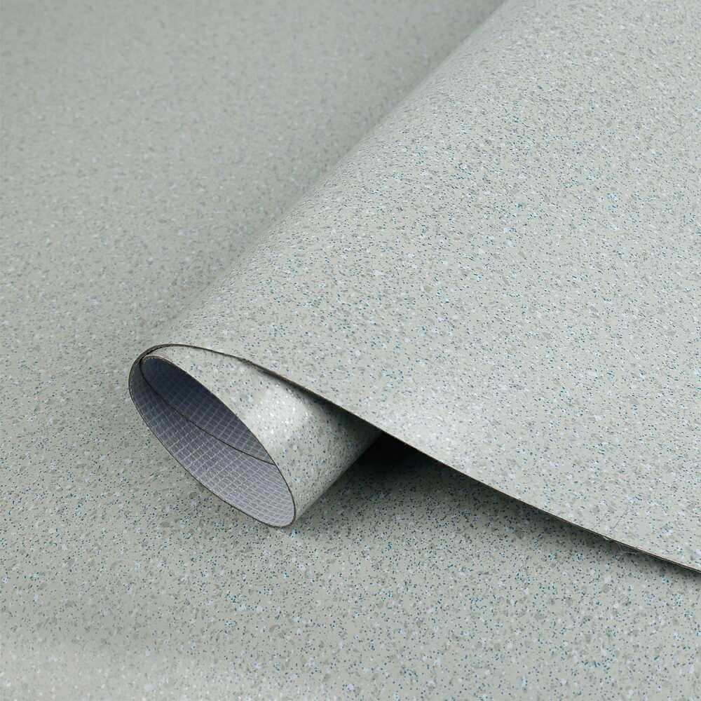 Jeedeson Grey 0.06 in Thick 39.37 in W x 196.85 in L Waterproof Vinyl Flooring Roll