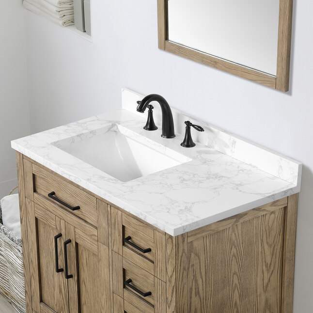 OVE Decors Tahoe 36-in Water Oak Undermount Single Sink Bathroom Vanity ...