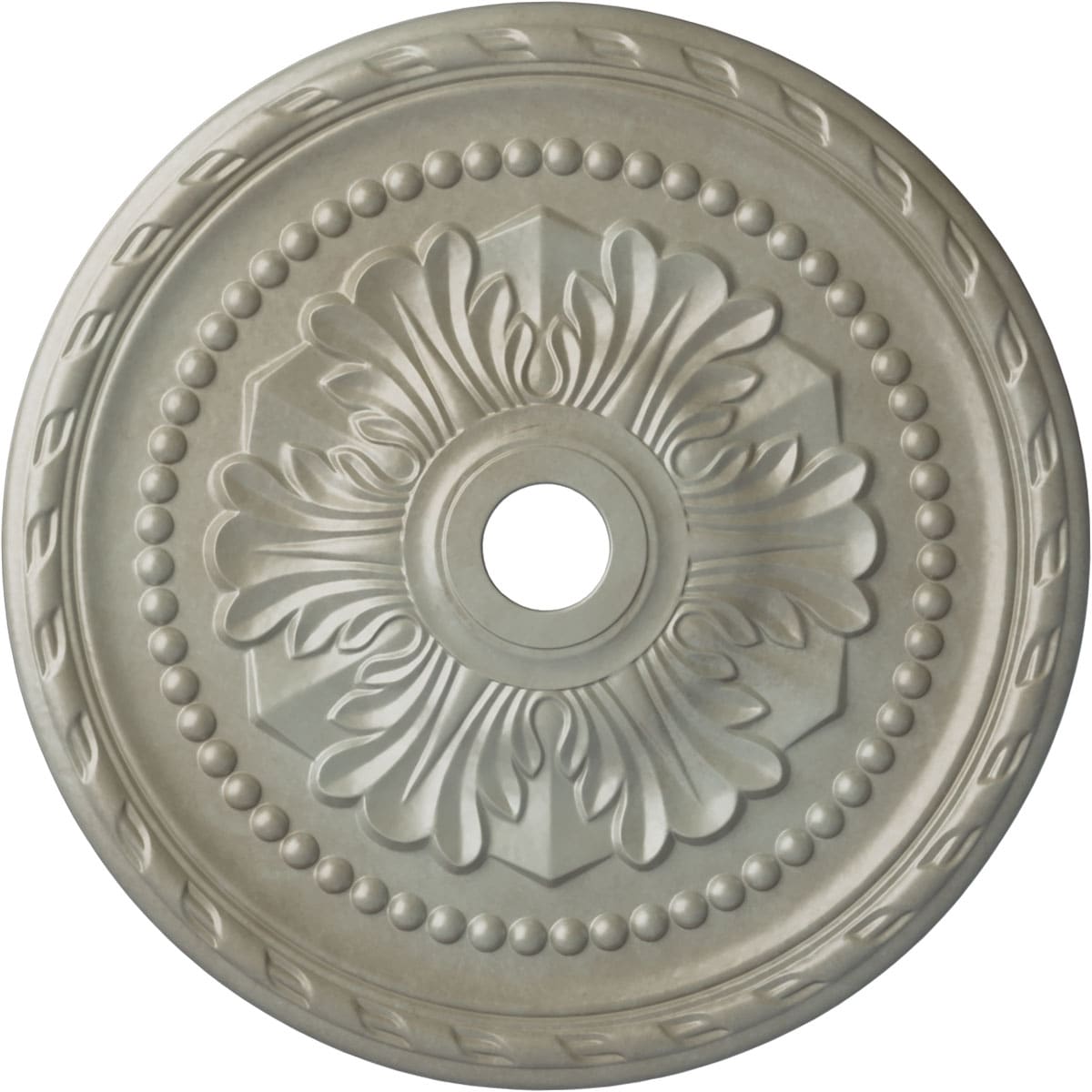 Ekena Millwork CM31PMFLS Palmetto 31.5-in W x 31.5-in L Painted Flash Gold Polyurethane Whole Ceiling Medallion