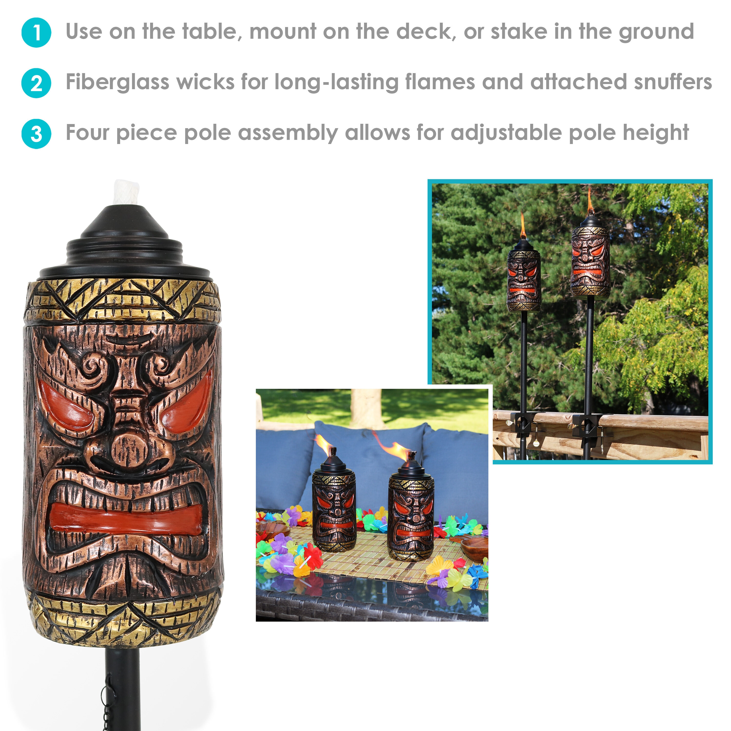 Sunnydaze Decor WKO-110 Citronella-Torches - View #5