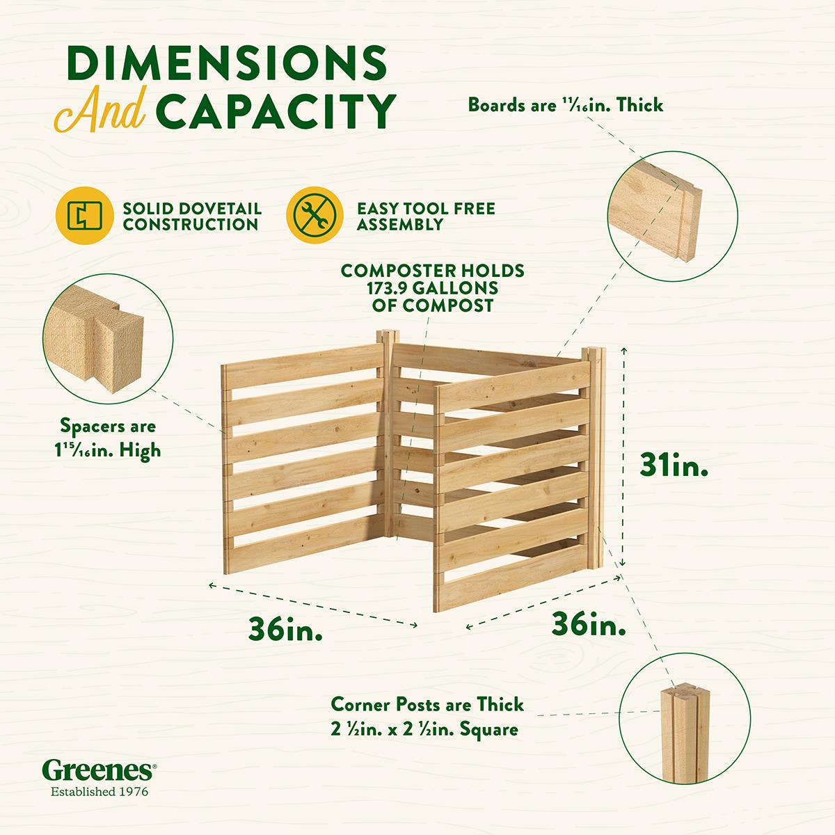 Greenes Fence RCCOMP36ADK composters - View #7