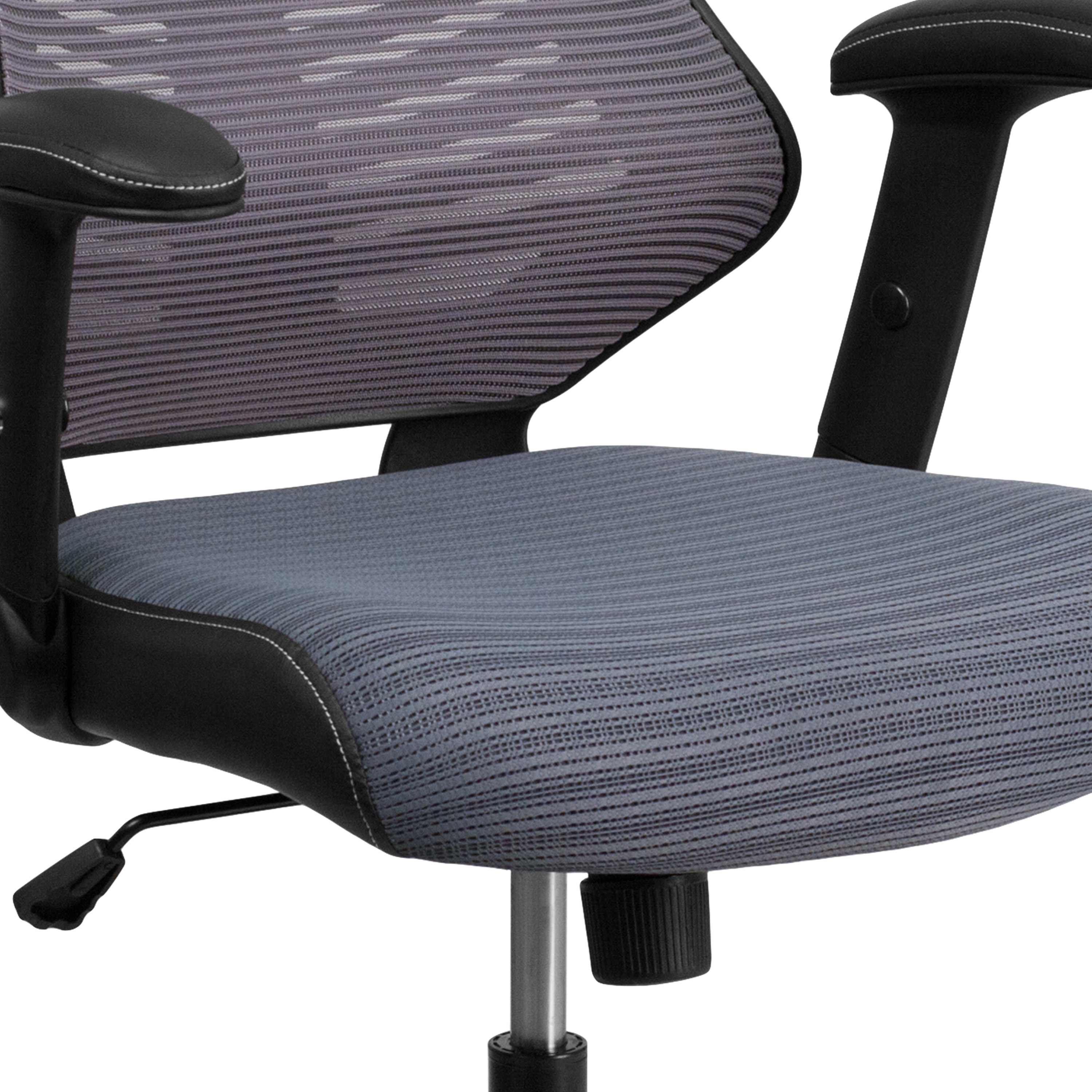 ErgoFlex High Back Executive Gray Mesh Swivel Chair with Lumbar Support